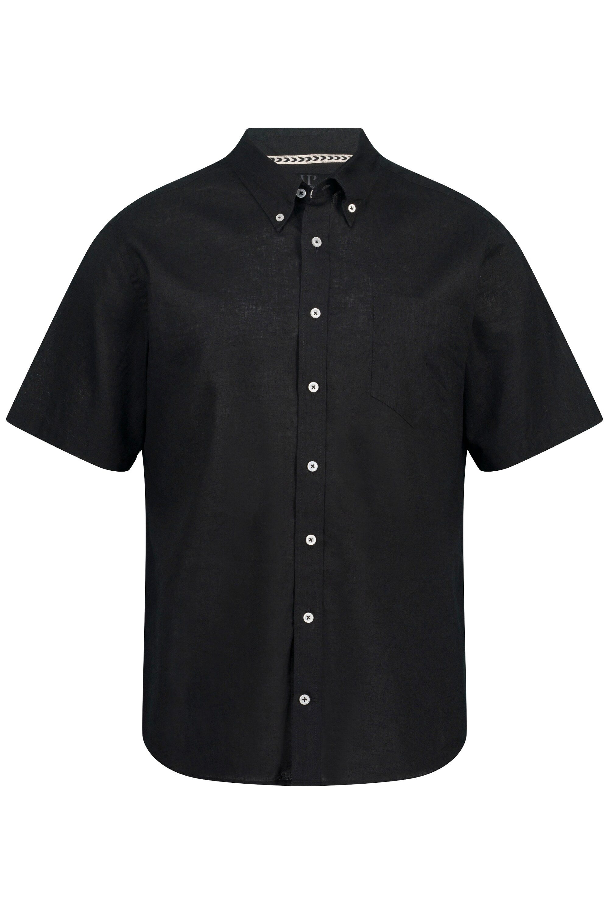 JP1880 Kurzarmhemd Hemd Halbarm Leinenmix Buttondown-Kragen günstig online kaufen