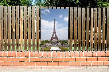 Wallario Sichtschutzzaunmatten Eiffelturm in Paris