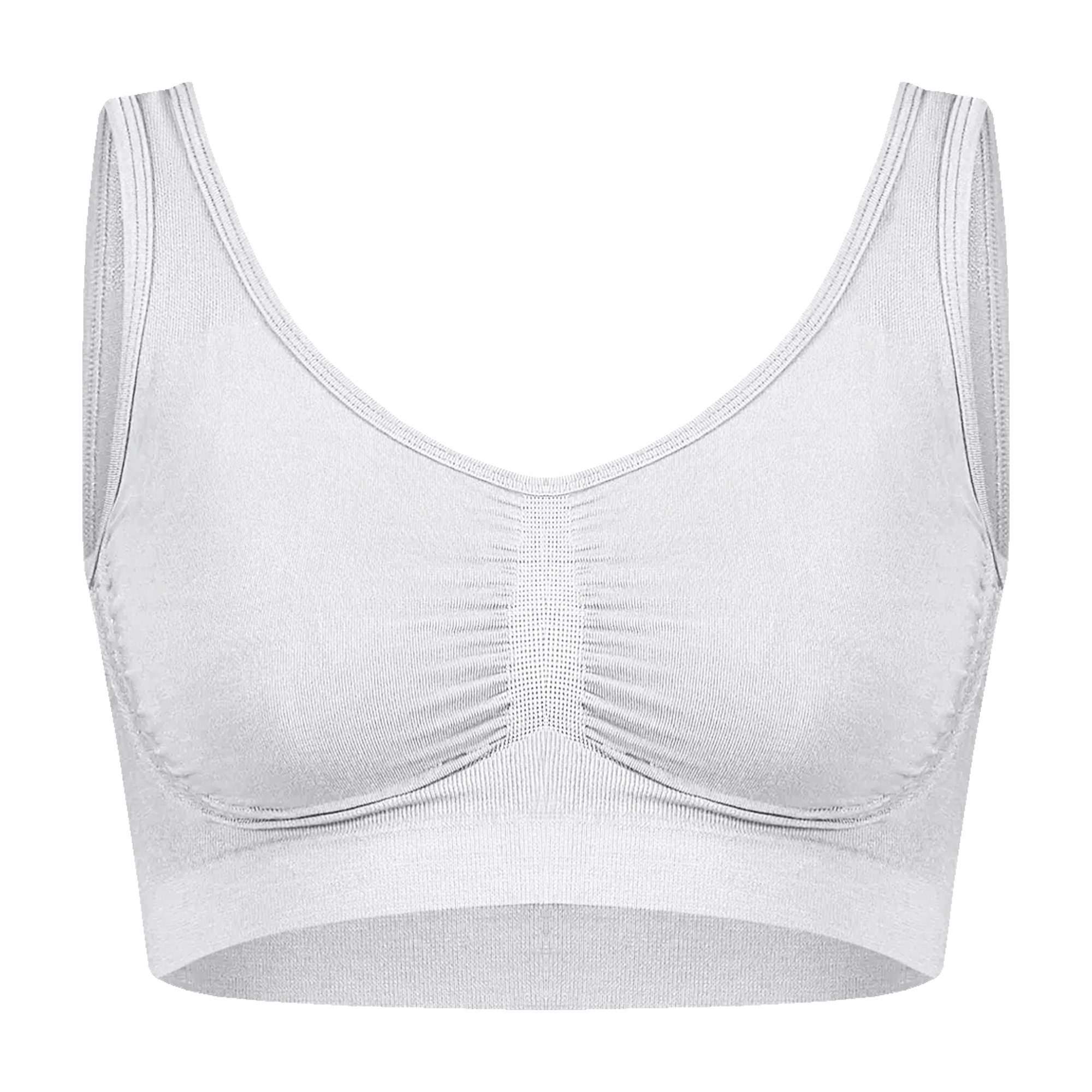 TEXEMP Sport-BH Sport-BH Bustier Fitness Unterwäsche Nahtlos Bra Gym Yoga Top (1-tlg) Atmungsaktiv & Hautsympathisch