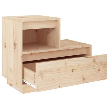 vidaXL Nachttisch Nachttische 2 Stk 60x34x51 cm Massivholz Kiefer Nachtschrank Nachtkons