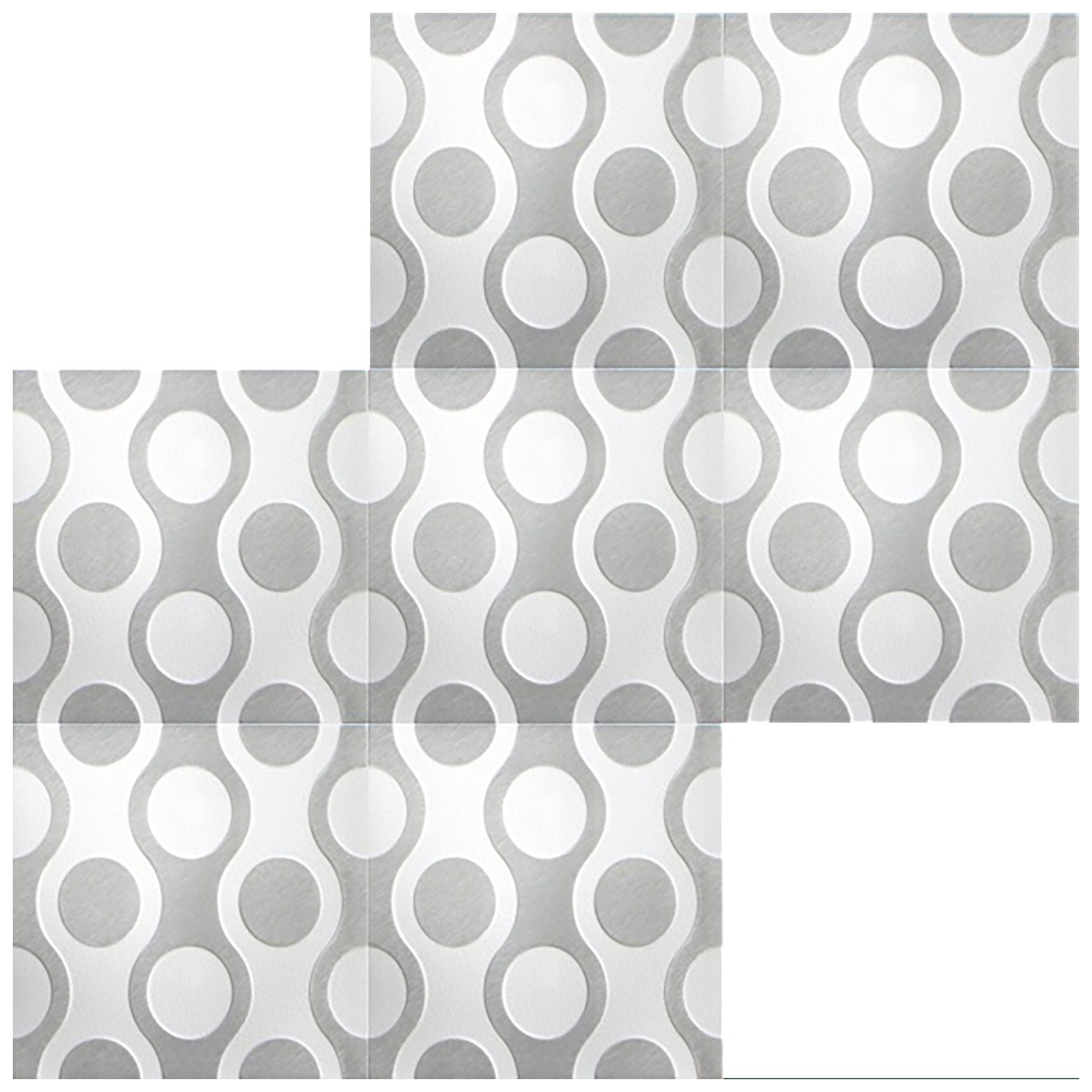 Wand- Deckenverkleidung XPS qm (2 50x50cm Hexim formfest) BS Styropor große Dekor Deckenplatten Nr.98 Auswahl Wanddekoobjekt und - Platten farbige