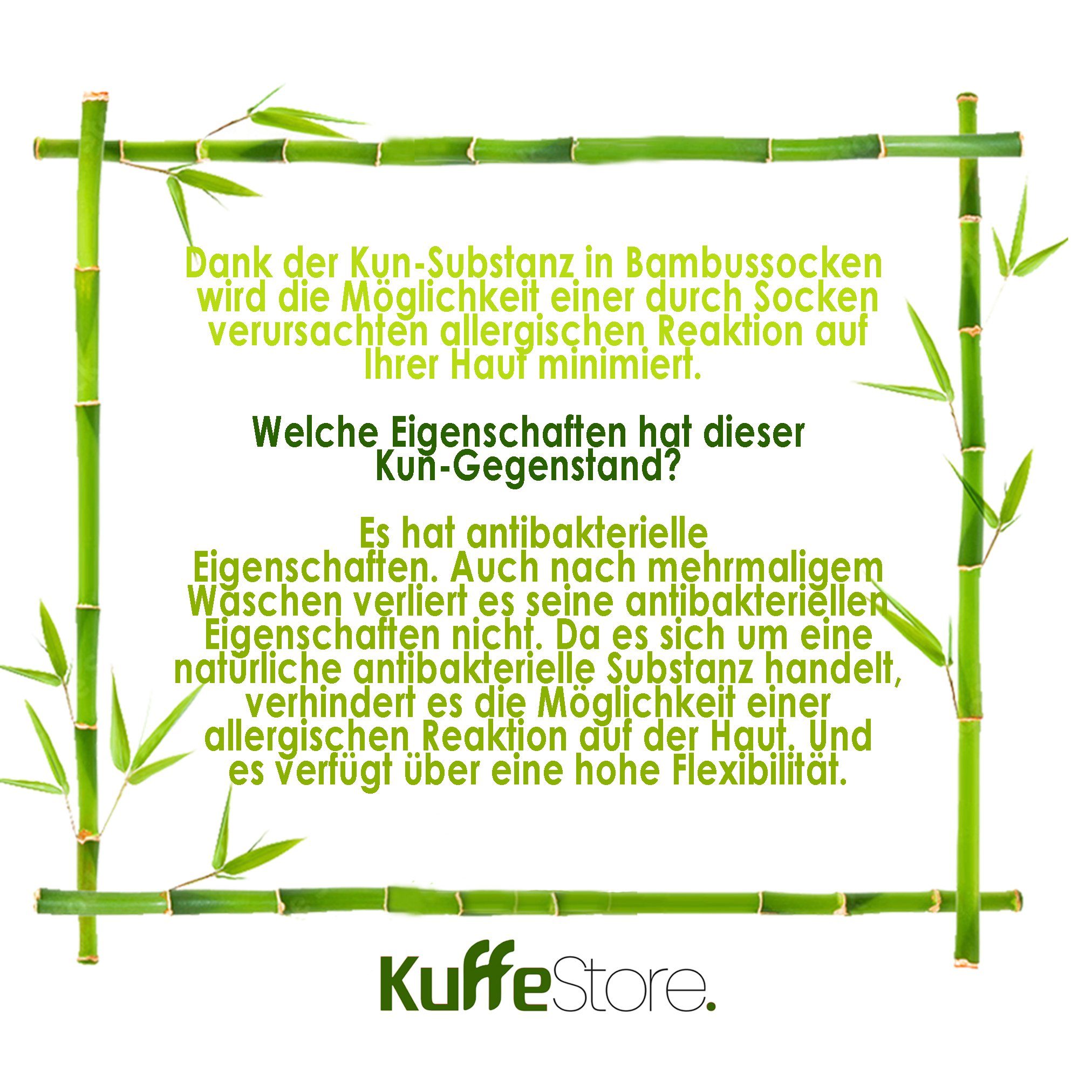 Kuffe Sportsocken Bambussocken -6 6er-Pack) Antibakteriell Und Atmungsaktiv (Box, Weiß Paar