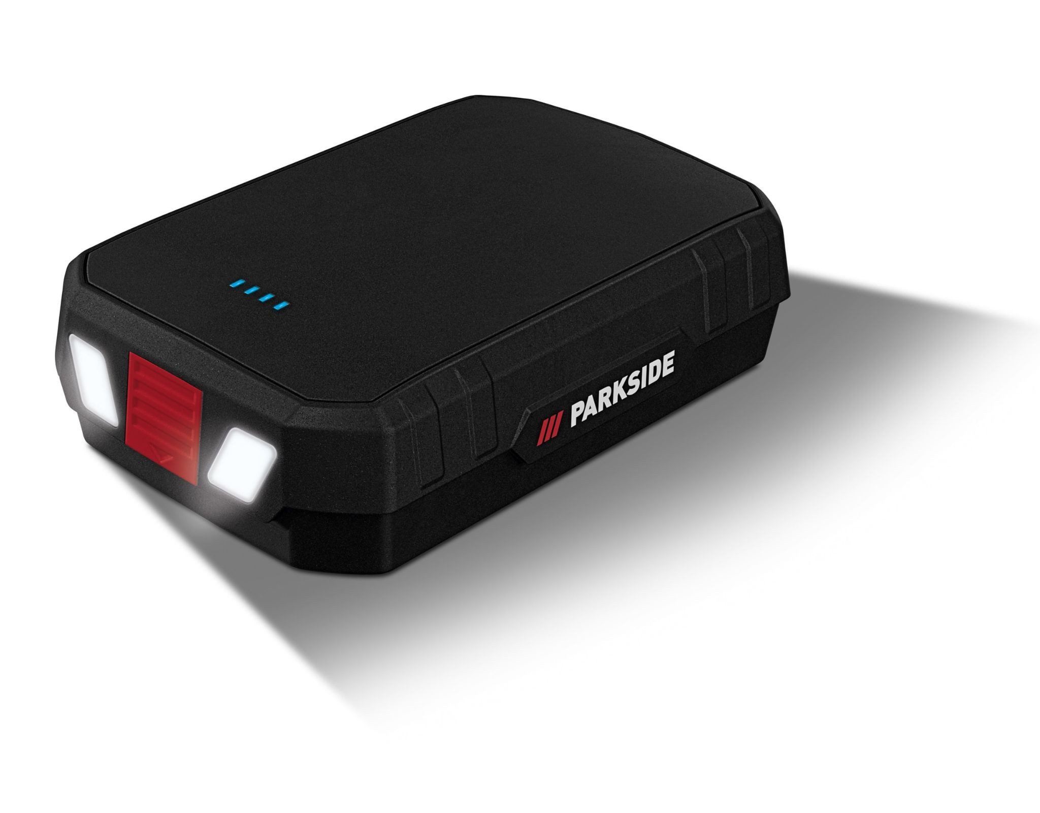 Parkside Powerbank 10000 mAh (3,7 V), mit Licht, IPX4-Spritzwasserschutz