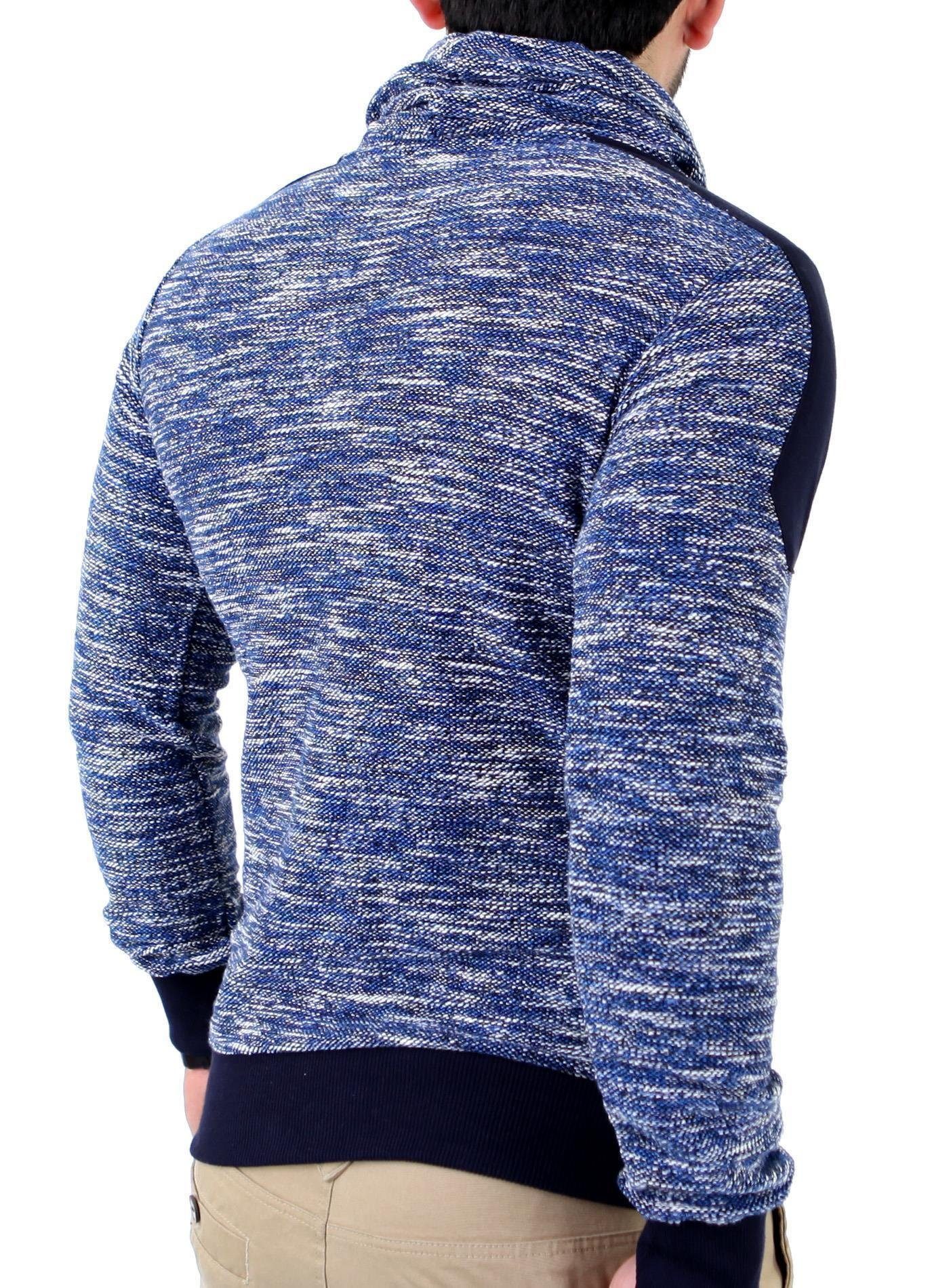 Reslad Strickpullover Reslad Herren Huge Collar Sweatshirt Pullover RS-105 günstig online kaufen