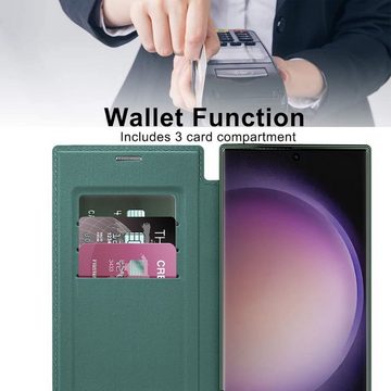 Wigento Handyhülle Für Samsung Galaxy S24 Ultra 360 Grad Full Magsafe Anti Datenklau Case