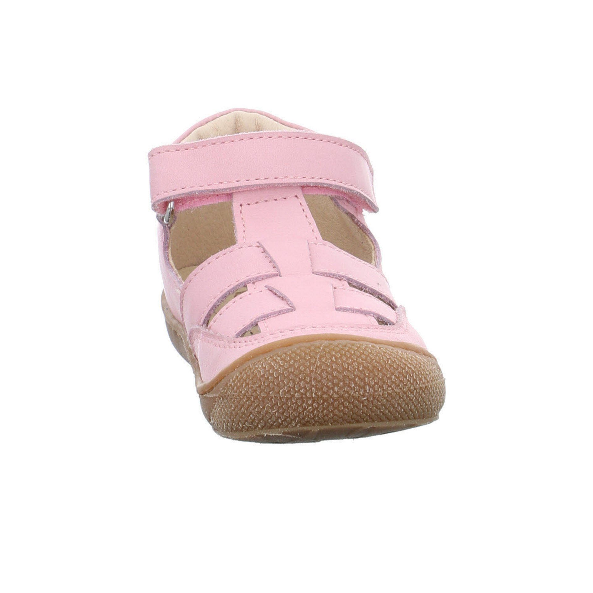 Naturino Sandale Kinderschuhe lila Glattleder Sandalen Minilette Schuhe hell + rot Wad Mädchen