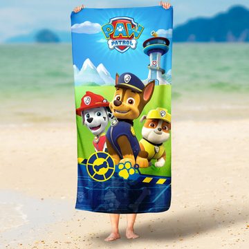 BERONAGE Strandtücher Paw Patrol Kinder Badetuch Boy's Blau 60x120, 100% Baumwolle (1-St), Frottee in Velours-Qualität