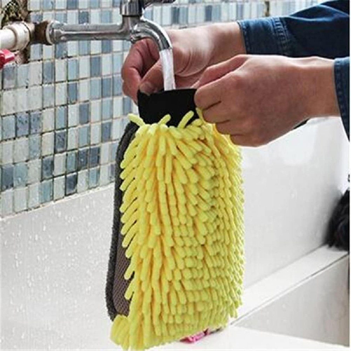 Stück götäzer Waschhandschuh Reinigen Autowaschhandschuhe von Autos Reinigungshandschuhe,zum Dicke 2 (1-tlg),