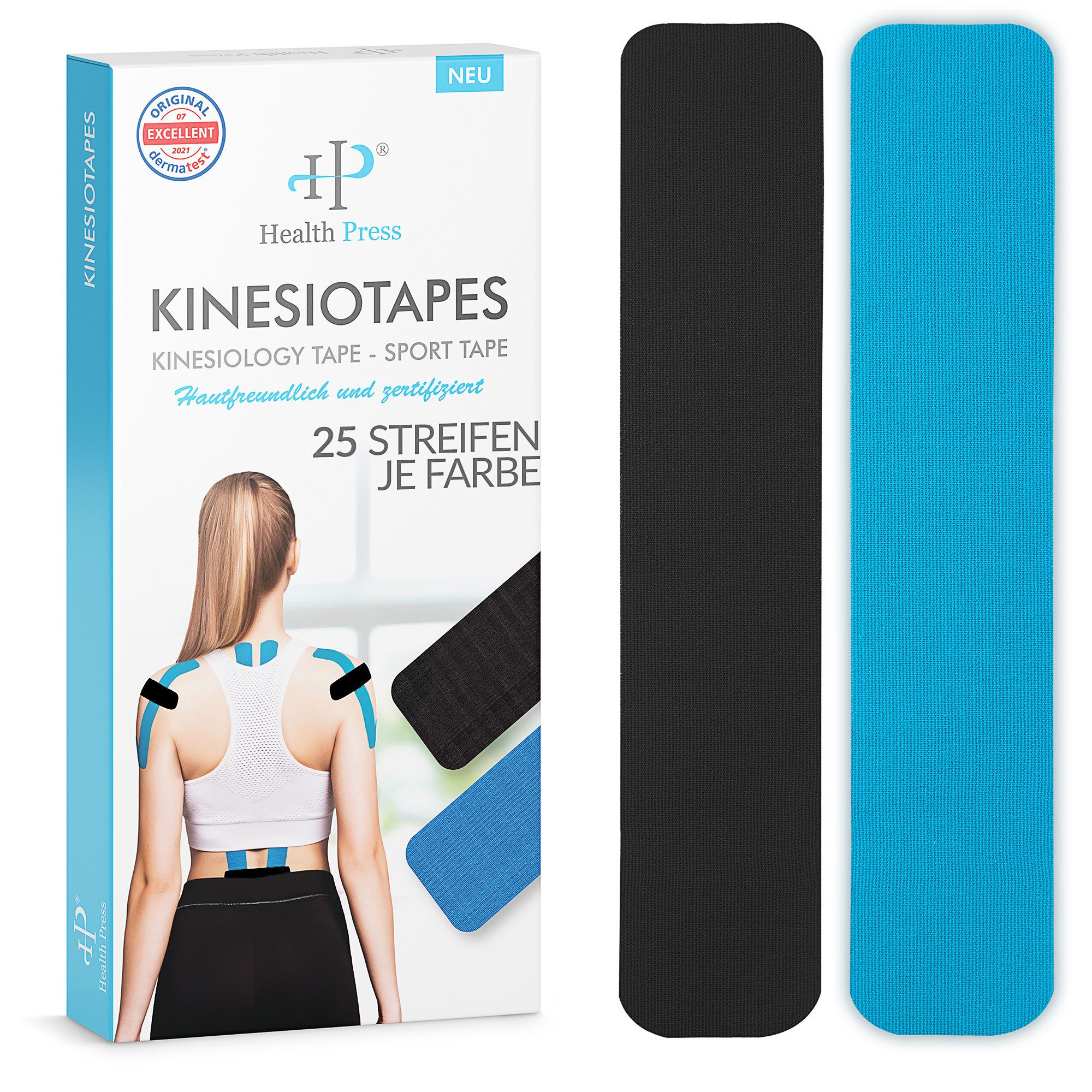 Health Press Kinesiologie-Tape Streifen-50er