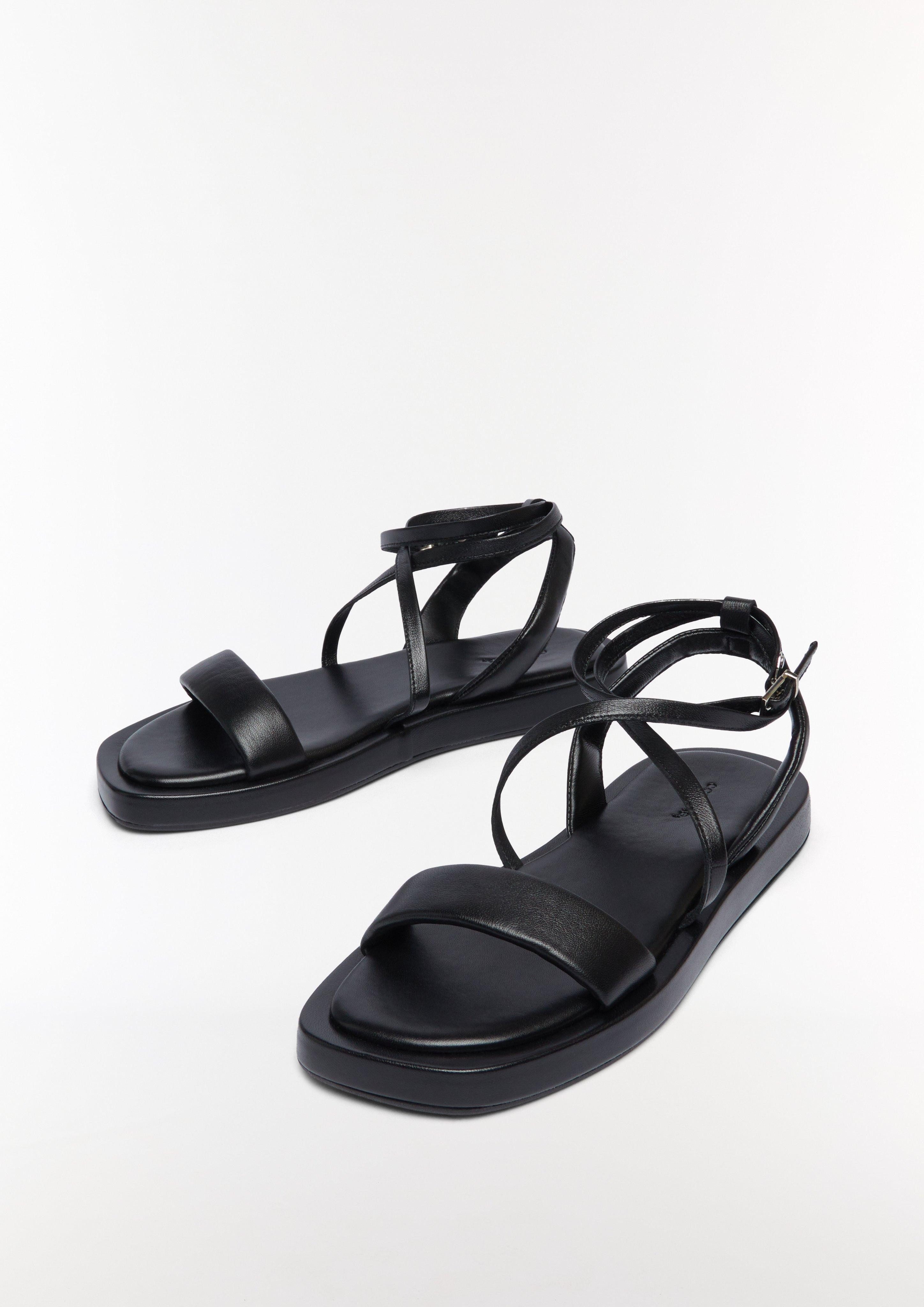 Comma Riemchensandalen aus Leder Sandale günstig online kaufen