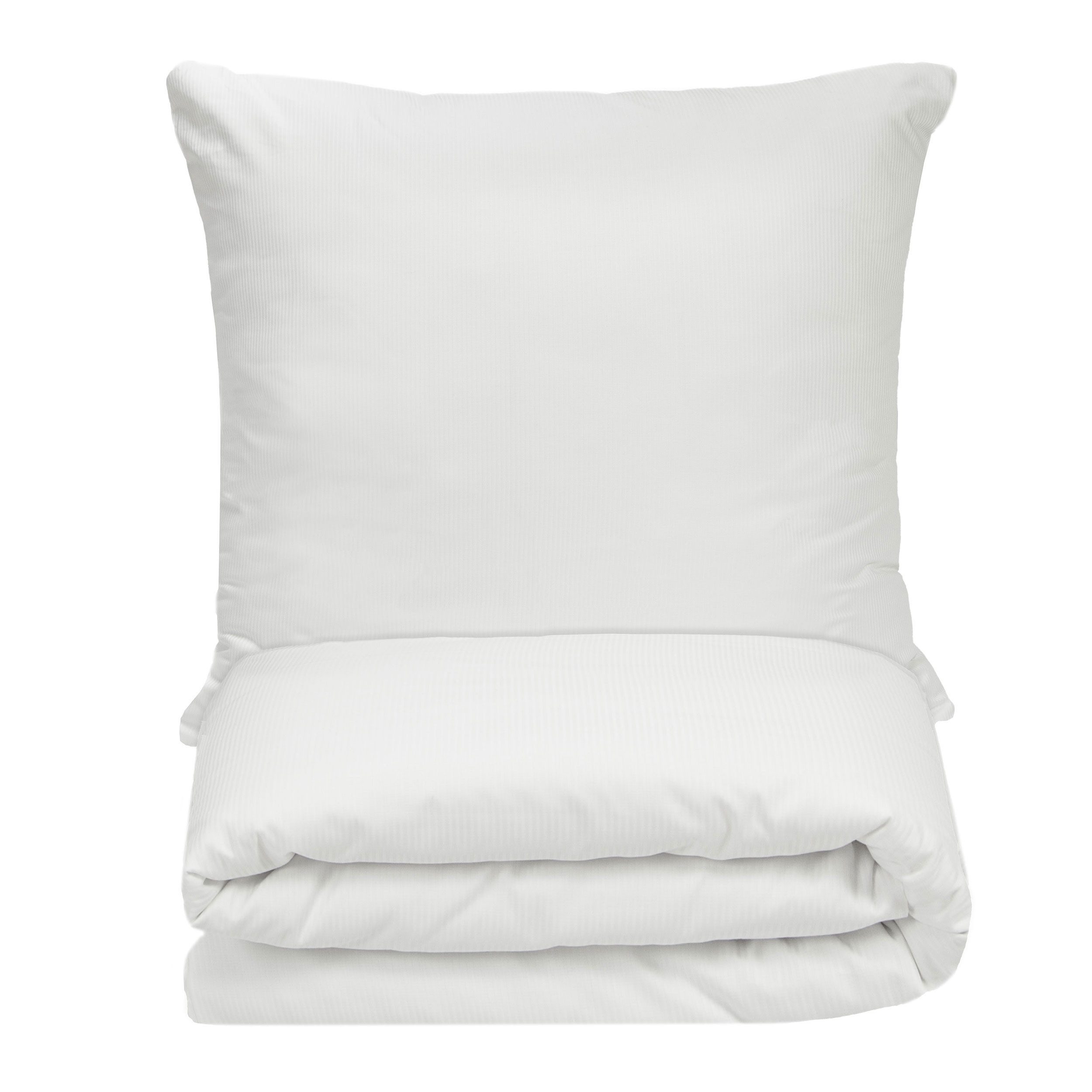 ZOLLNER Bettwäsche, Mischgewebe, 2 teilig, 80% Baumwolle, 20% Polyester, vom Hotelwäschespezalisten, mit Streifen