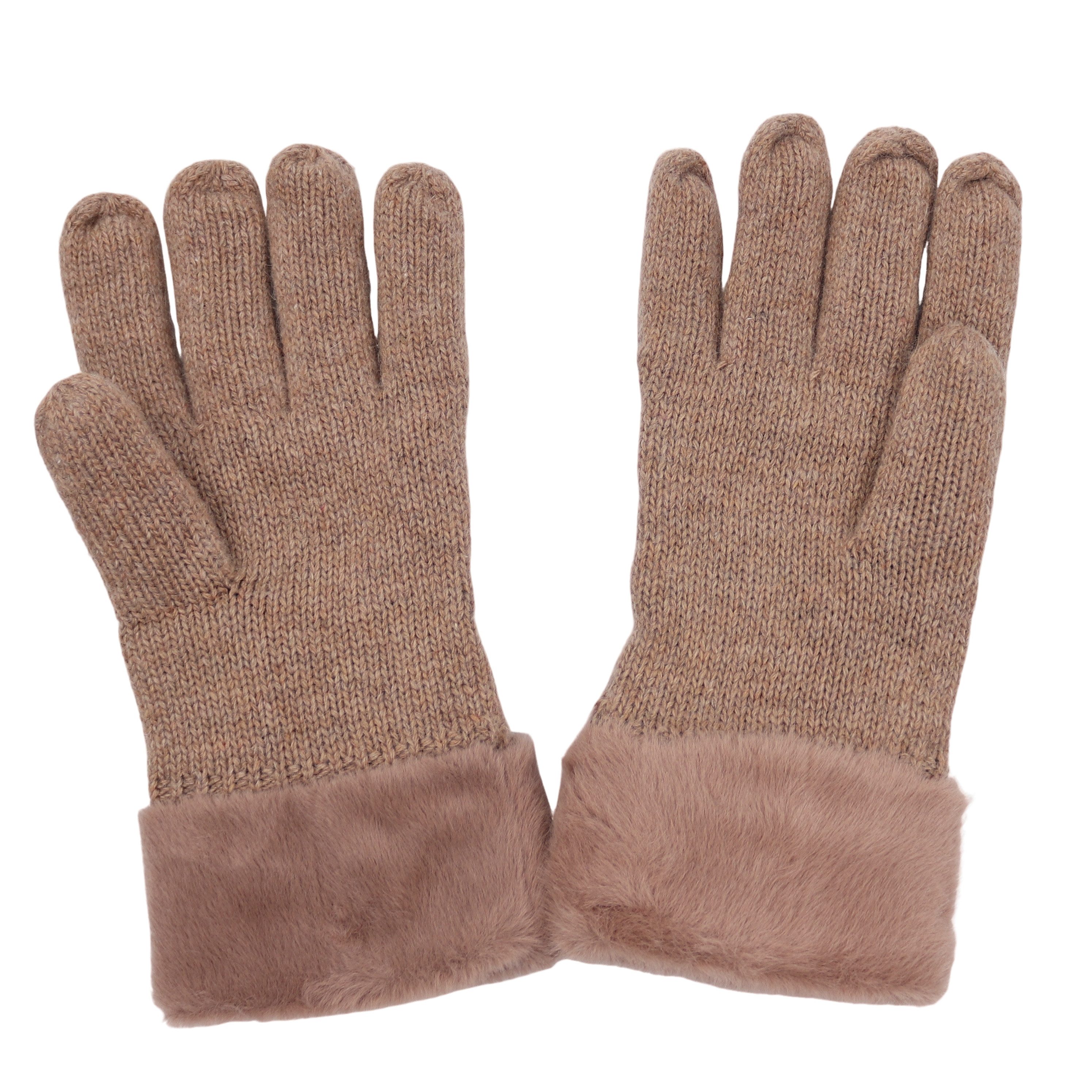 MIRROSI Strickhandschuhe Damen Handschuhe warm Weich, Einheitsgröße, durch günstig online kaufen