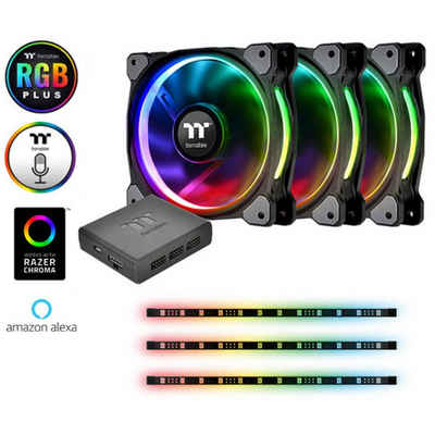 Thermaltake Gehäuselüfter »Riing Plus 12 RGB Kit 3x Fan +3x Lumi«
