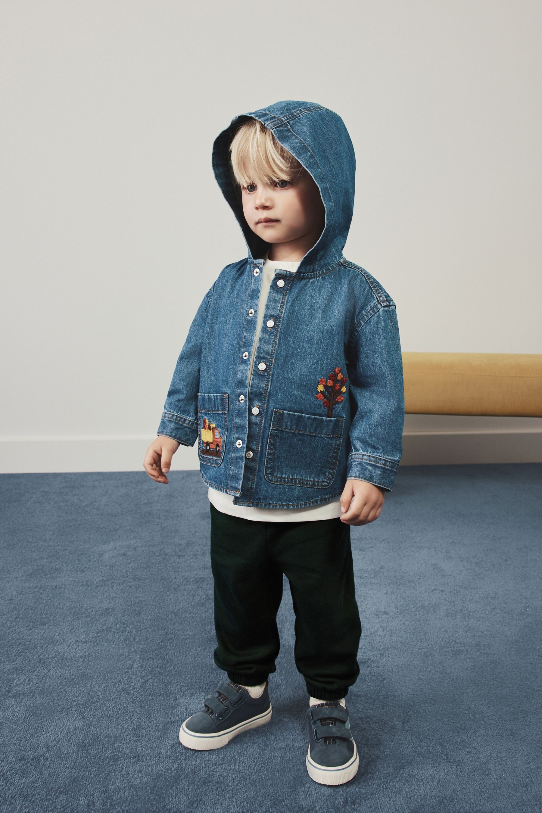 Next Langarmhemd Langarm-Overshirt mit Kapuze (1-tlg)