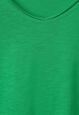 Cecil T-Shirt Cecil Unifarbendes Basic T-Shirt in Fresh Green (1-tlg) Nicht Vorhanden