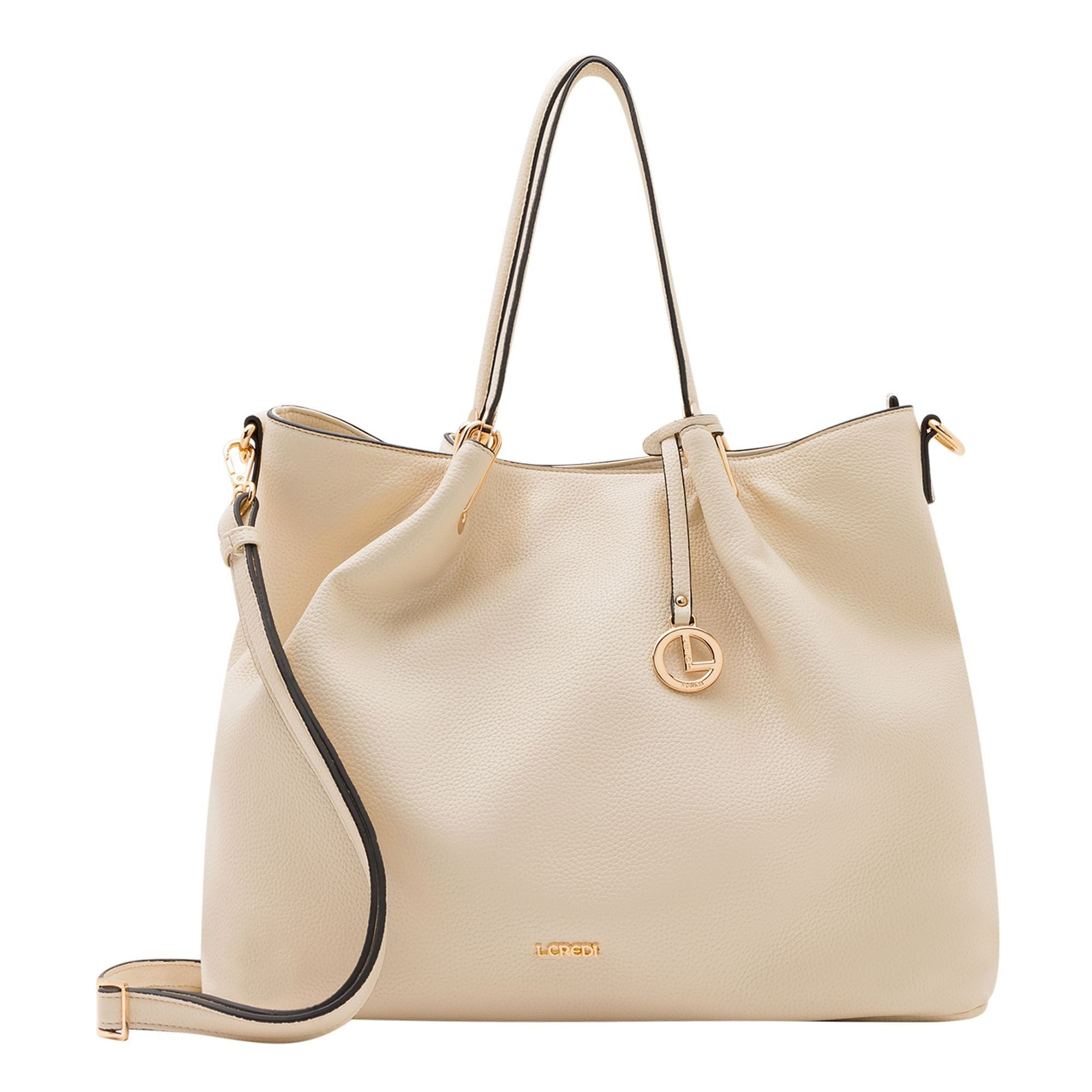 L. CREDI Schultertasche Ebony, Kunstleder günstig online kaufen