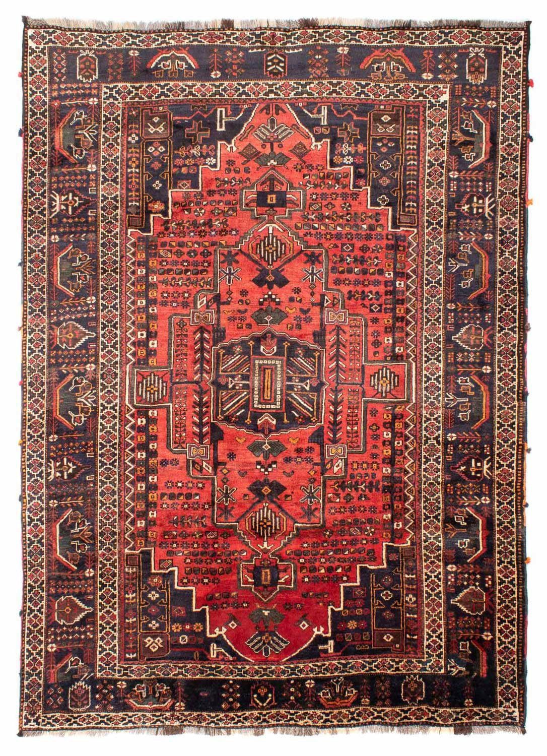 Wollteppich Shiraz Medaillon Rosso x rechteckig, Höhe: Unikat mit mm, cm, 10 Zertifikat 220 morgenland, 300