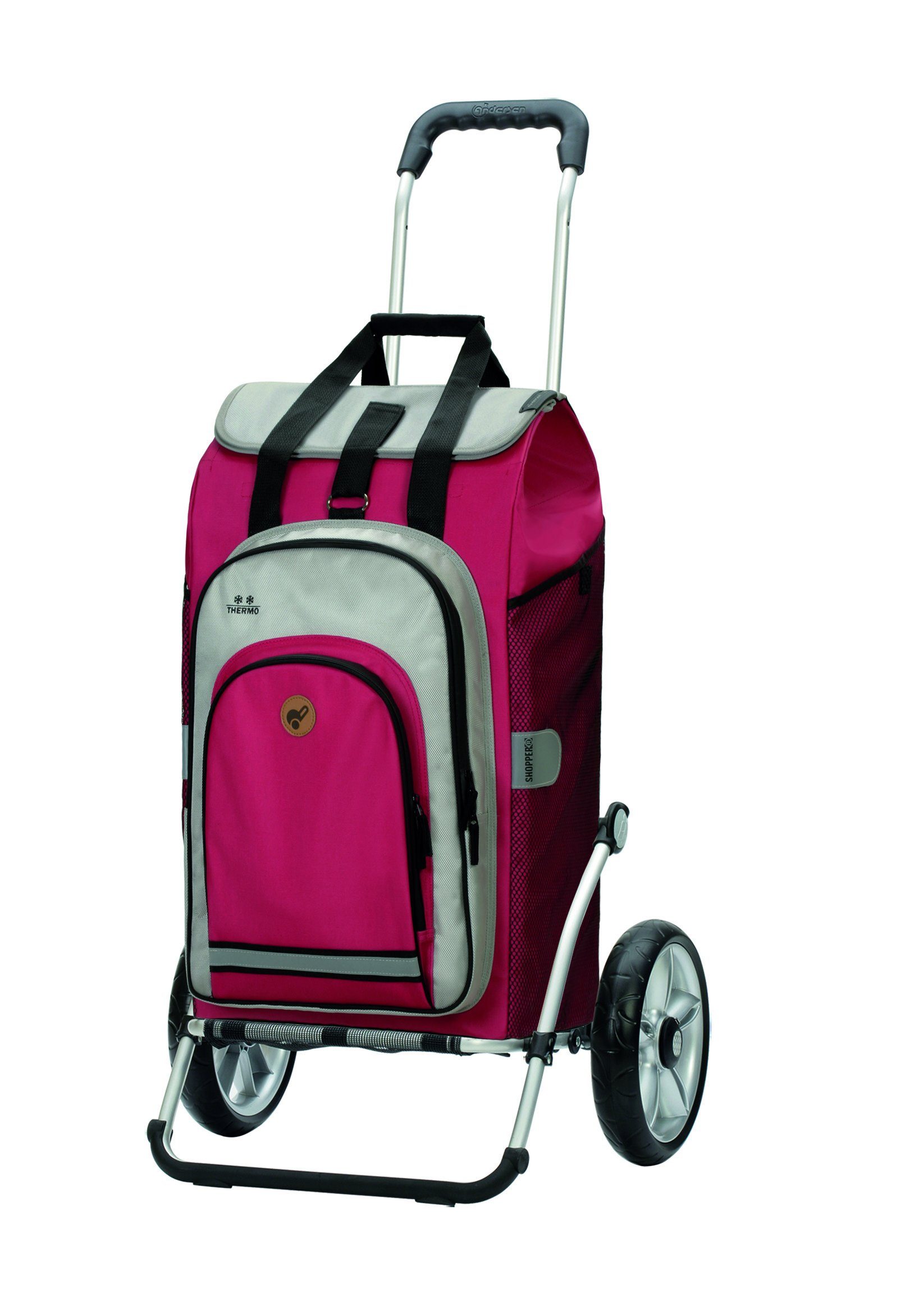 Andersen Einkaufstrolley Andersen Royal Shopper Mit Tasche Hydro In Gelb Grau Khaki Rot 