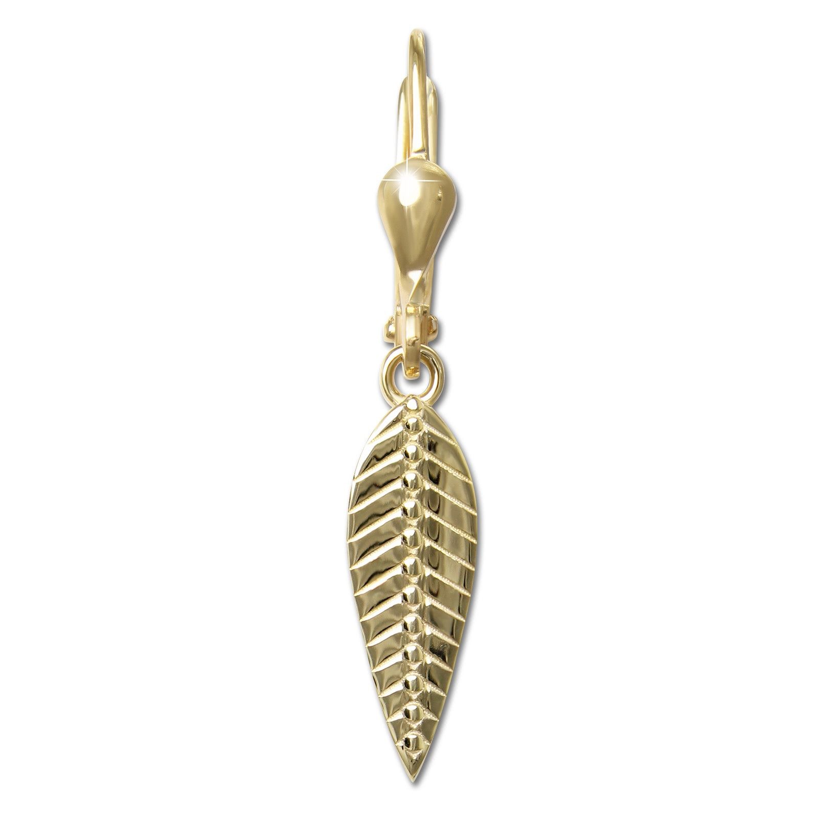 GoldDream Paar Ohrhänger GoldDream Ohrhänger Feder günstig online kaufen