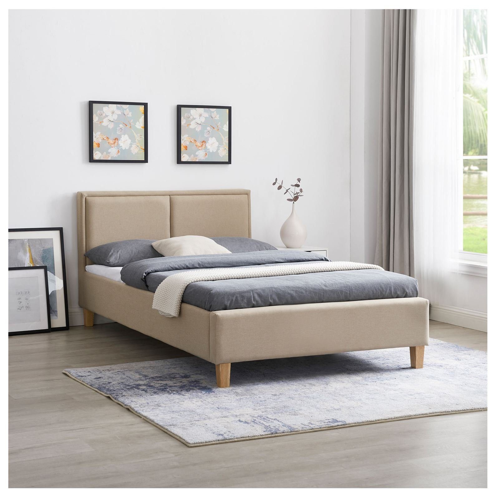 CARO-Möbel Polsterbett ANAIS, Einzelbett 120x200 cm günstig online kaufen