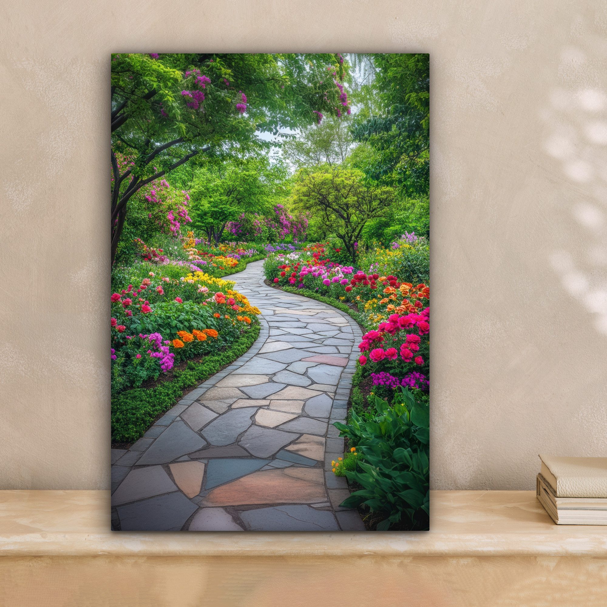 OneMillionCanvasses® Leinwandbild Park - Blumen - günstig online kaufen