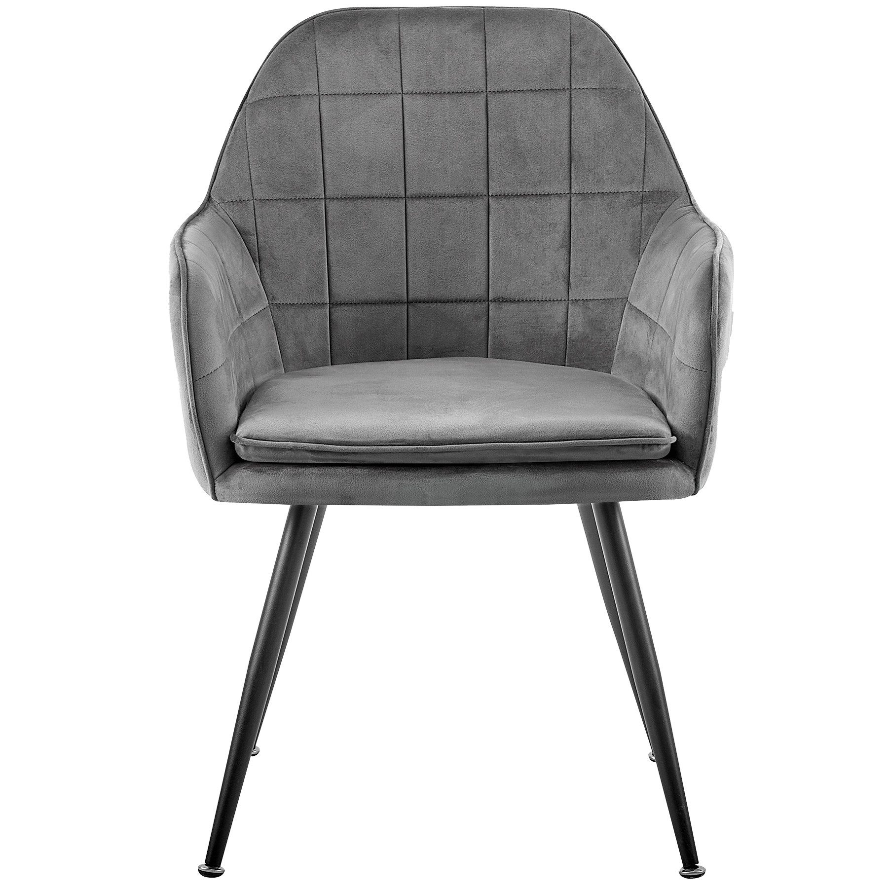 TRISENS Esszimmerstuhl (Stück, 1 St), Armlehnenstuhl mit abgestepptem Samtb günstig online kaufen