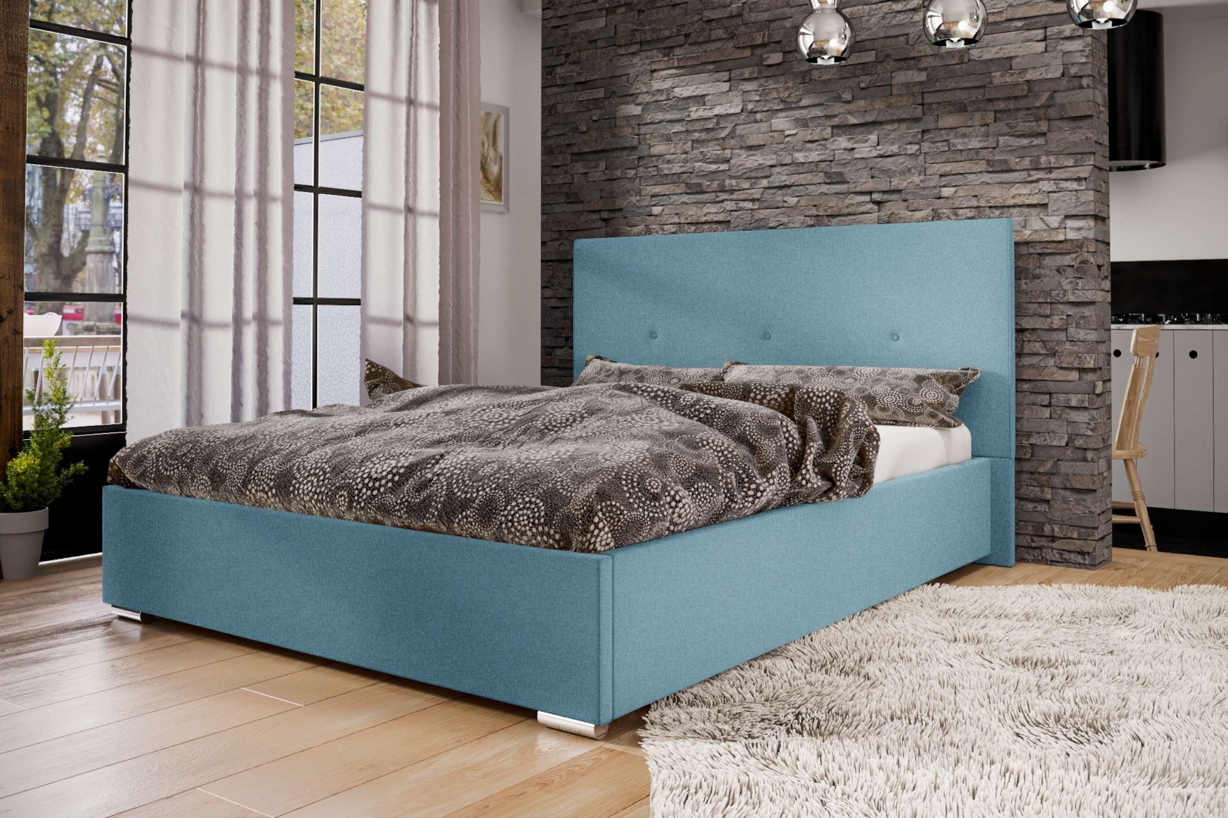 Stylefy Polsterbett Toronto (Schlafzimmerbett, Bett), 120/140/160/180 x 200  cm, Bettkasten, Kopfteil gepolstert