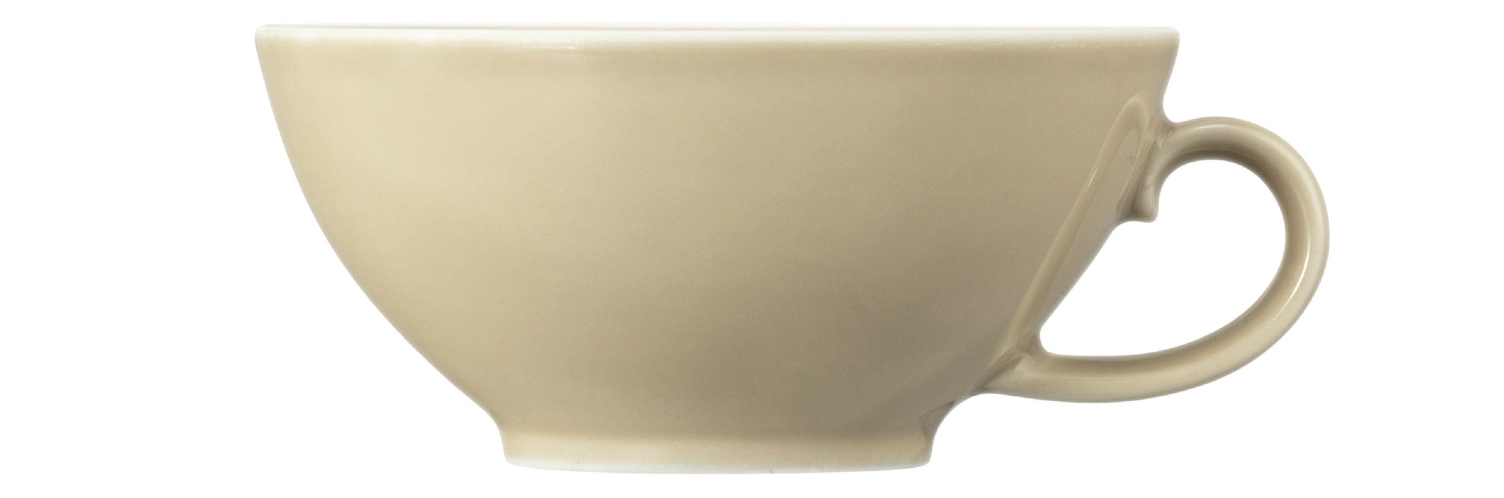 Seltmann Weiden Becher Seltmann Weiden Beat Sandbeige Teeobertasse 0,14l, Porzellan