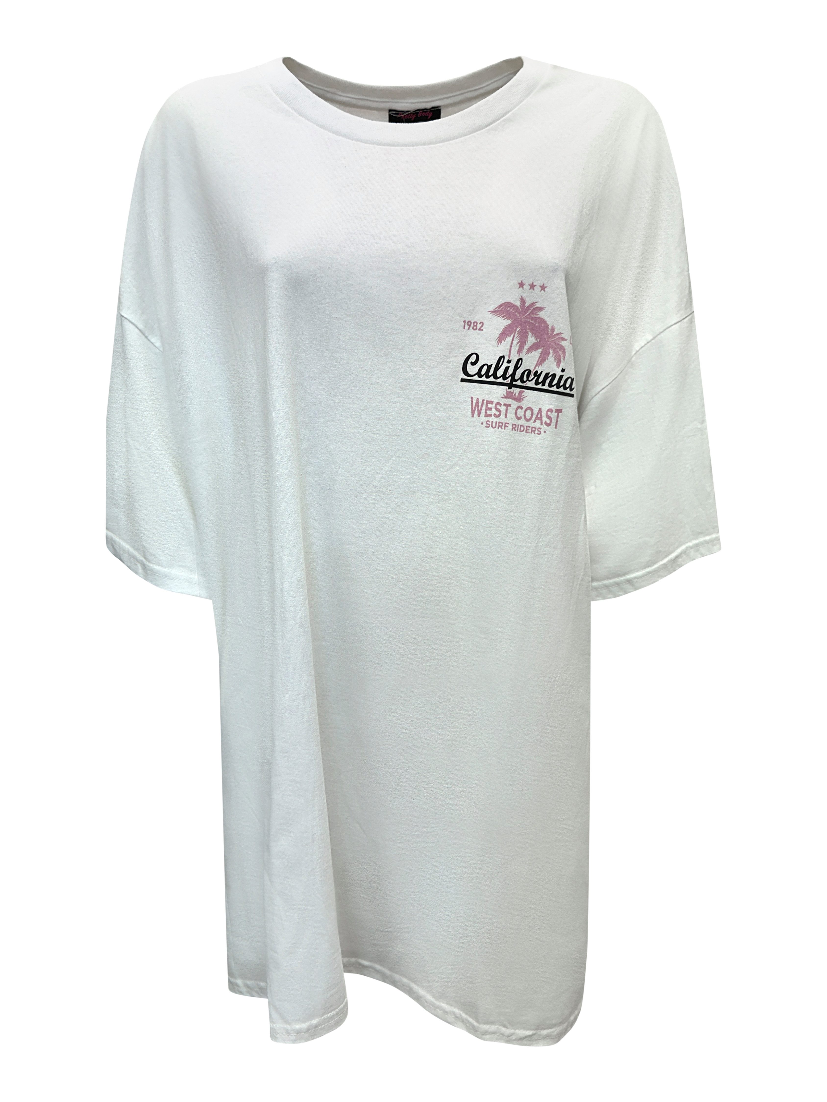Worldclassca T-Shirt Worldclassca Oversized California Print T-Shirt lang S günstig online kaufen