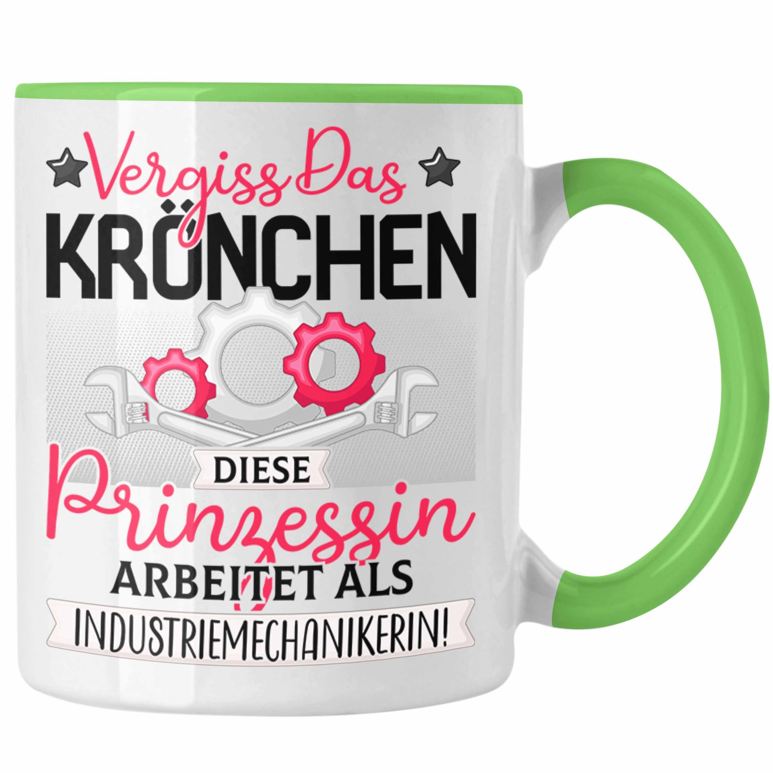 Trendation Tasse Industriemechanikerin Frauen Geschenk Tasse Spruch Vergiss Das Kröchen Grün