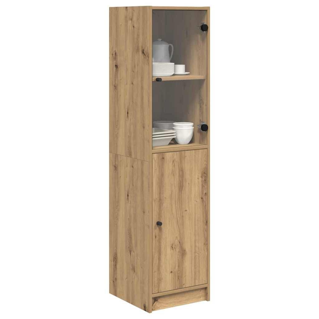 vidaXL Highboard Highboard Artisan-Eiche 35 x 37 x 142 cm Holzwerkstoff (1 günstig online kaufen