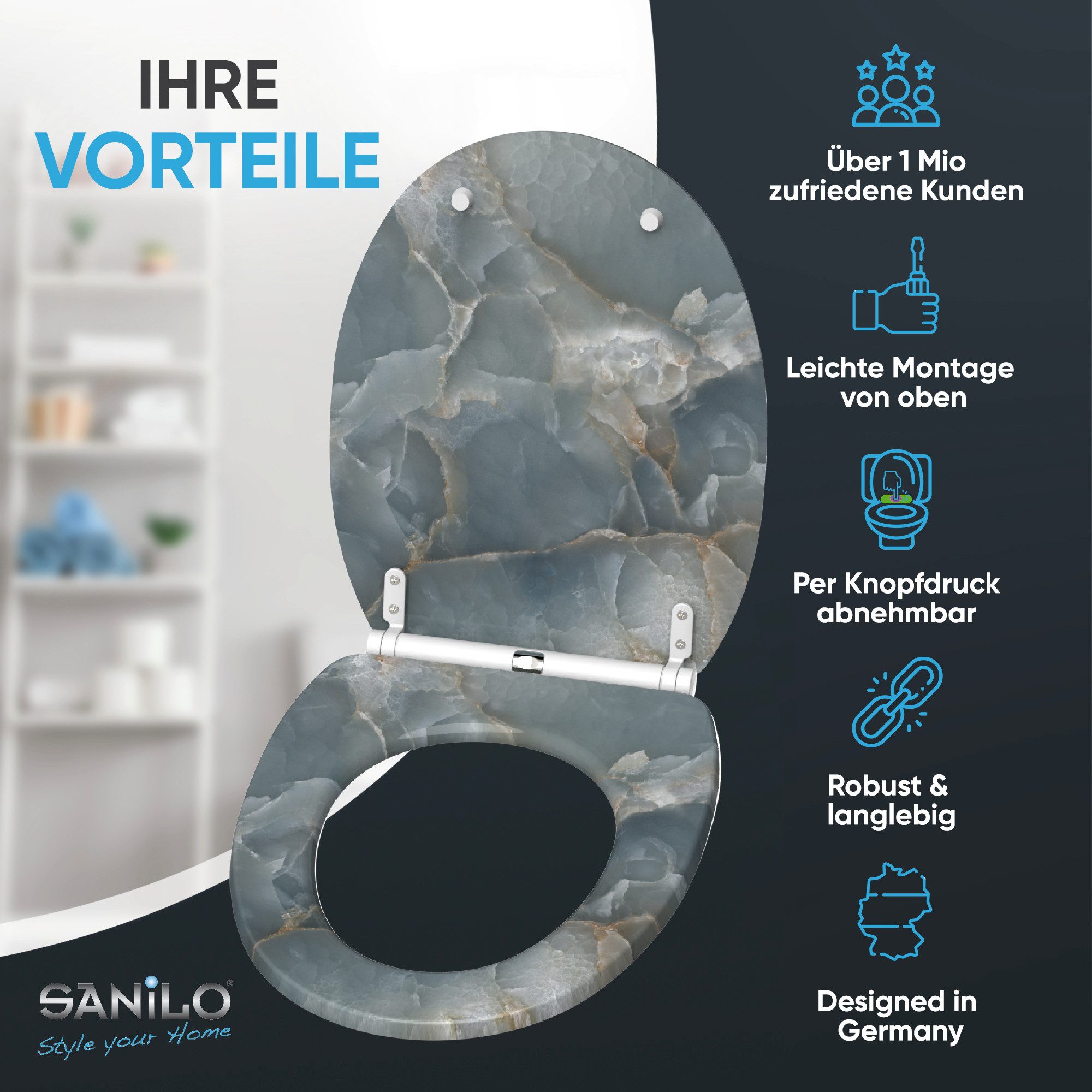 Sanilo WC-Sitz mit Absenkautomatik & Top günstig online kaufen