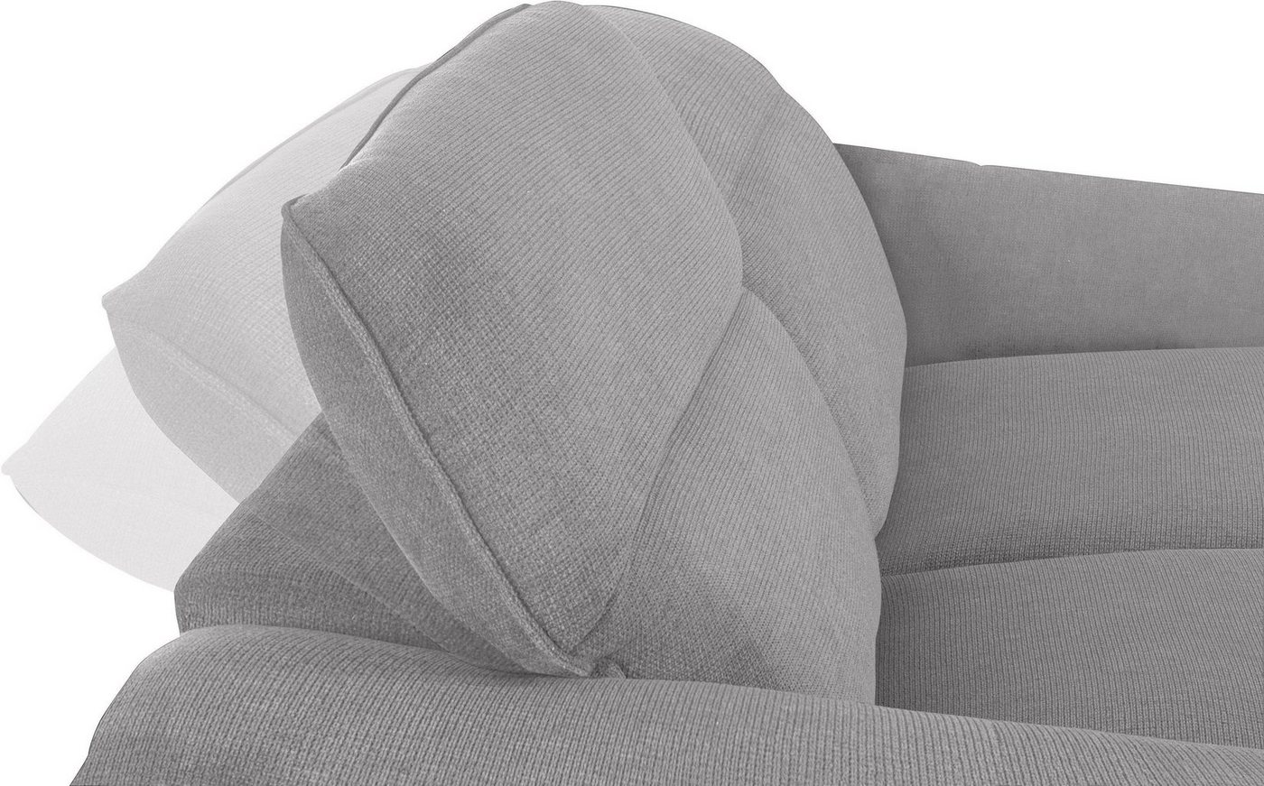 COTTA Polstergarnitur, (Set), Set: bestehend aus 3-Sitzer und Hocker, Sofa inklusive Kopfteilverstellung-kaufen