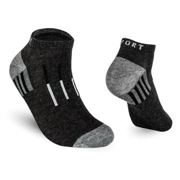 TEXEMP Sneakersocken 12 Paar Sneaker Socken Herren & Damen Baumwolle Freizeit Füßlinge (Packung, 12 Paar)