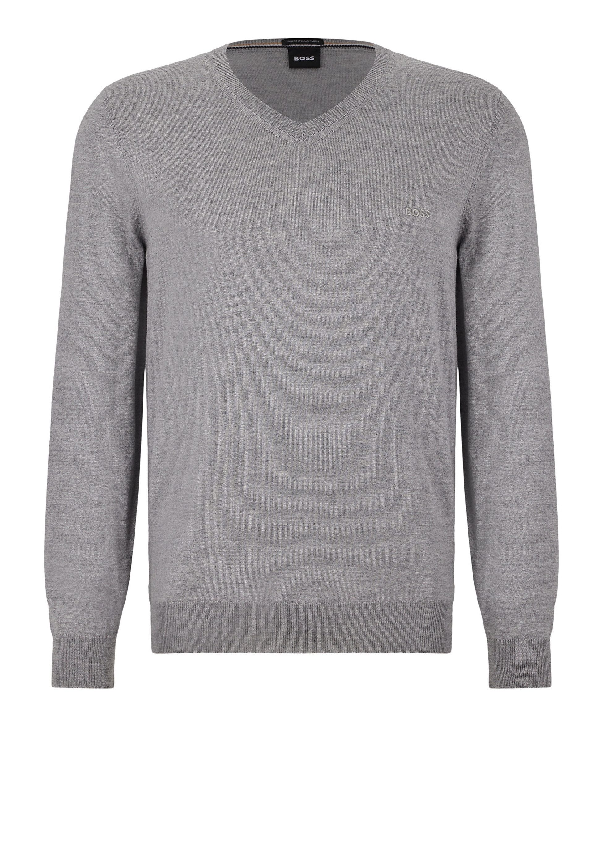 BOSS Strickpullover Baram-L mit Logo-Stick (1-tlg) günstig online kaufen