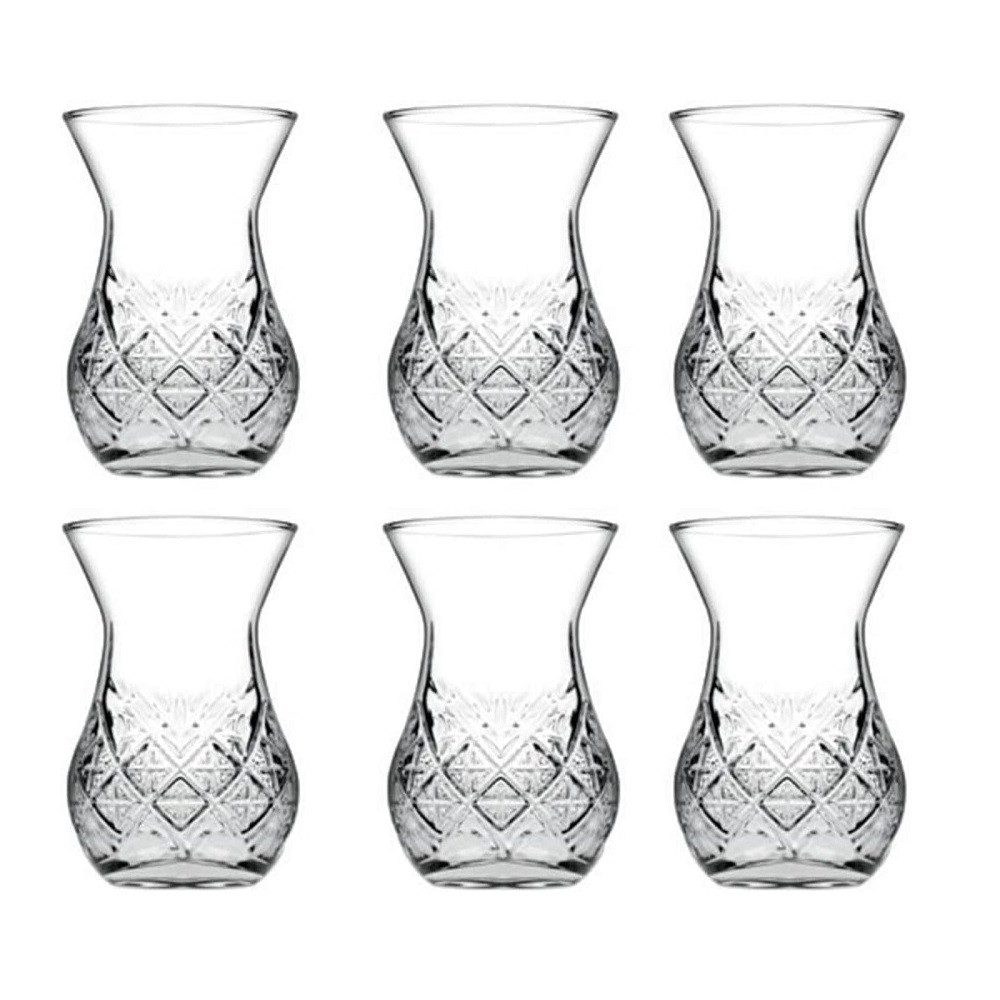 Pasabahce Cappuccinotasse Pasabahce Timeless Teeglas 6er Set, Glas