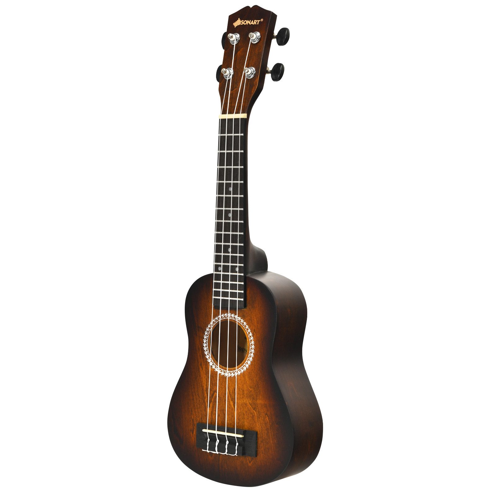 COSTWAY Ukulele, 21 Zoll mit Tragetasche & Stimmgerät & Gurt & Plektrum