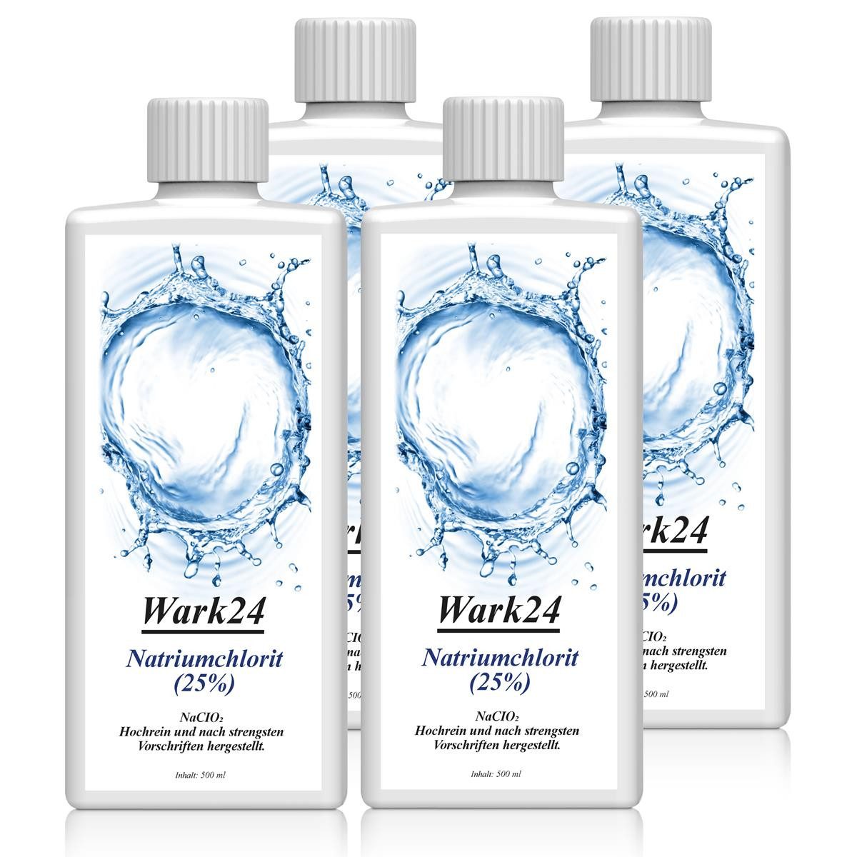 Wark24 Wark24 Natriumchlorit (25) 500ml zur Herstellung von Chlordioxid (4er Spezialwaschmittel