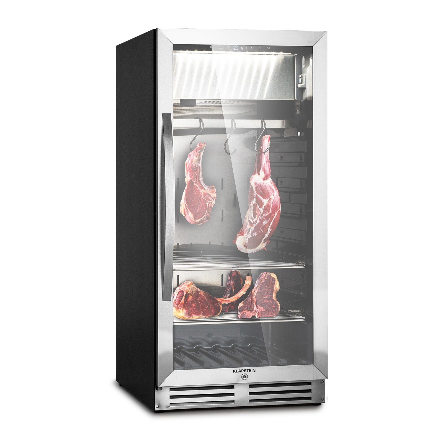 Klarstein Reifeschrank Steakhouse Pro 233, 233 l, Elektrische Fleischkühlschrank LED Touch Kühlen 233 L