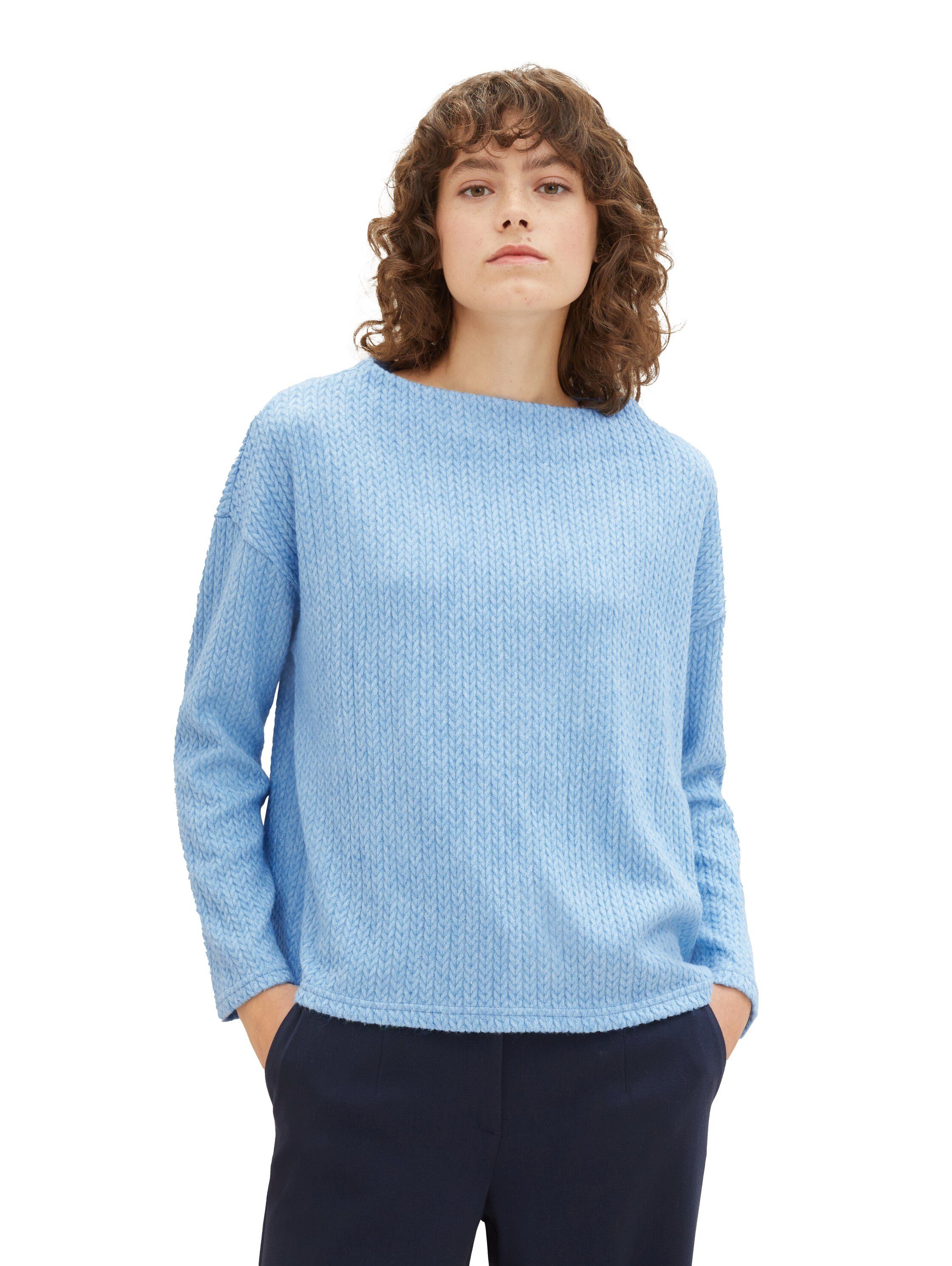 TOM TAILOR Sweatshirt mit Drop-Shoulder Naht clear ligh | Sweatshirts
