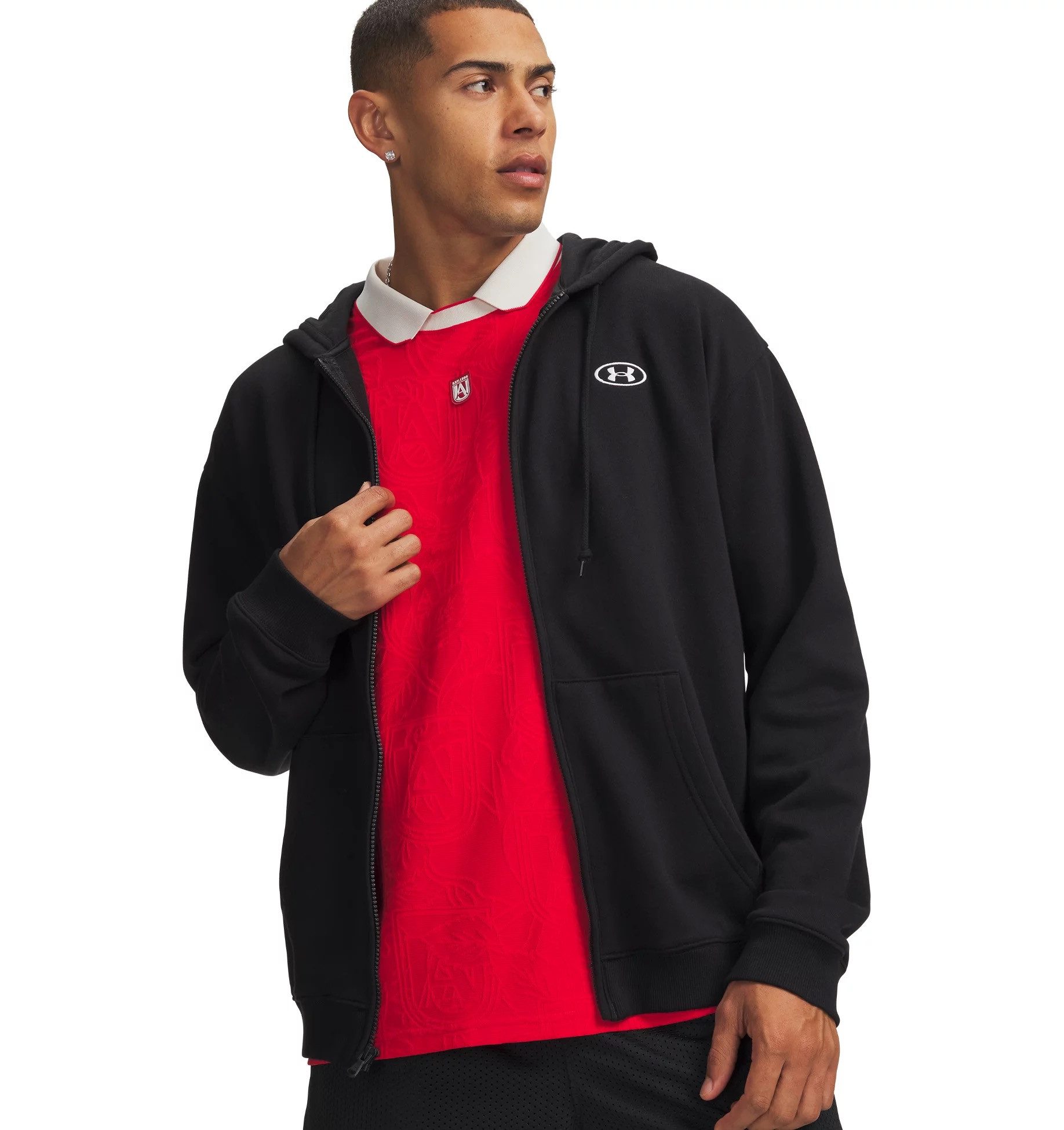 Under Armour® Sweatjacke UA RIVAL FLC FZ aus Baumwolle und Polyester, in den Größen S bis XXXL