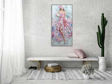 KUNSTLOFT Gemälde Sommer auf der Haut 60x120 cm, Leinwandbild 100% HANDGEMALT Wandbild Wohnzimmer