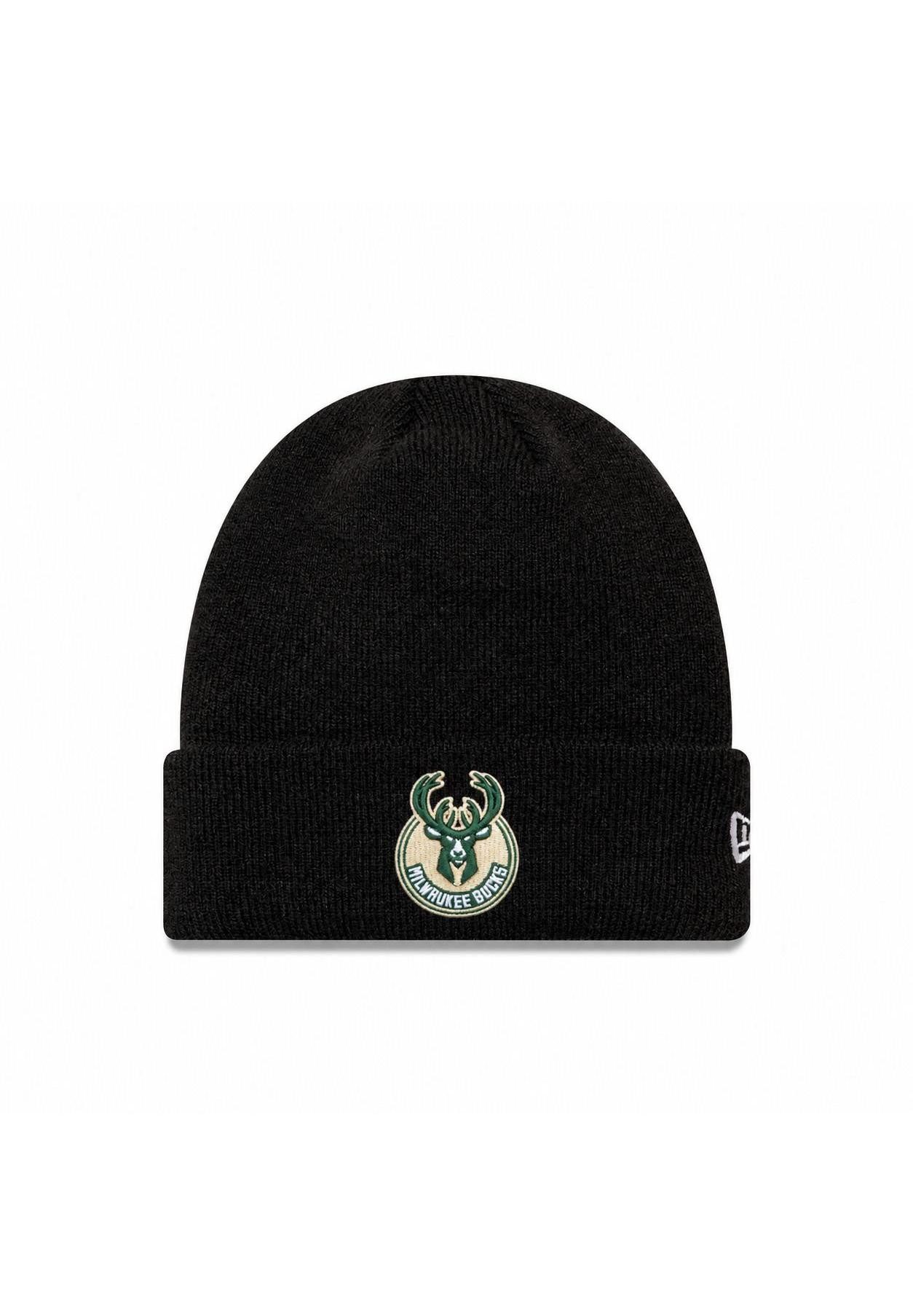 New Era Beanie Milwaukee Bucks New Era NBA Cuff Knit Beanie Schwarz (1-St)
