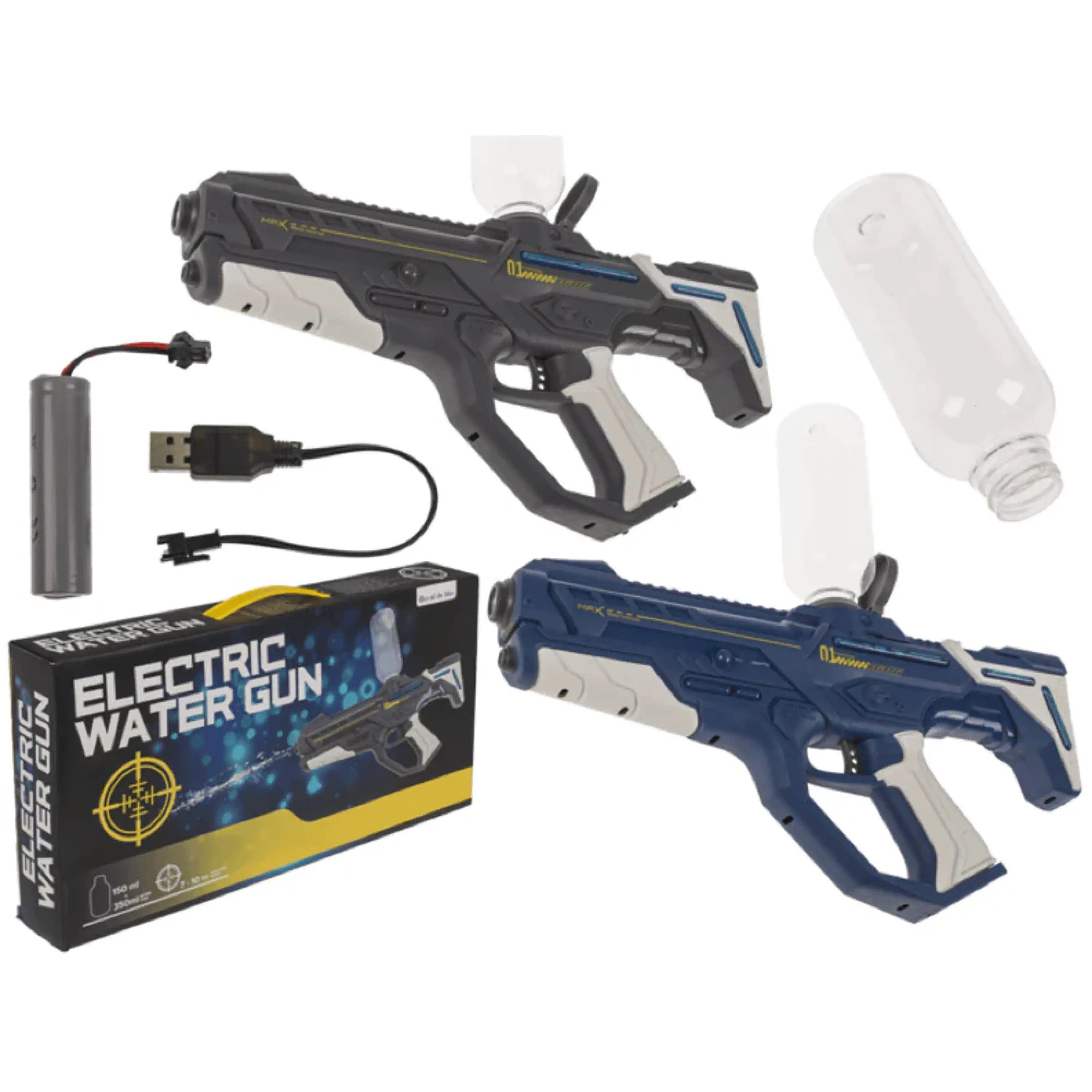 Sport-Knight® Wasserpistole Wasserpistole elektrisch mit Akku – 500 ml, 10 m Schussweite