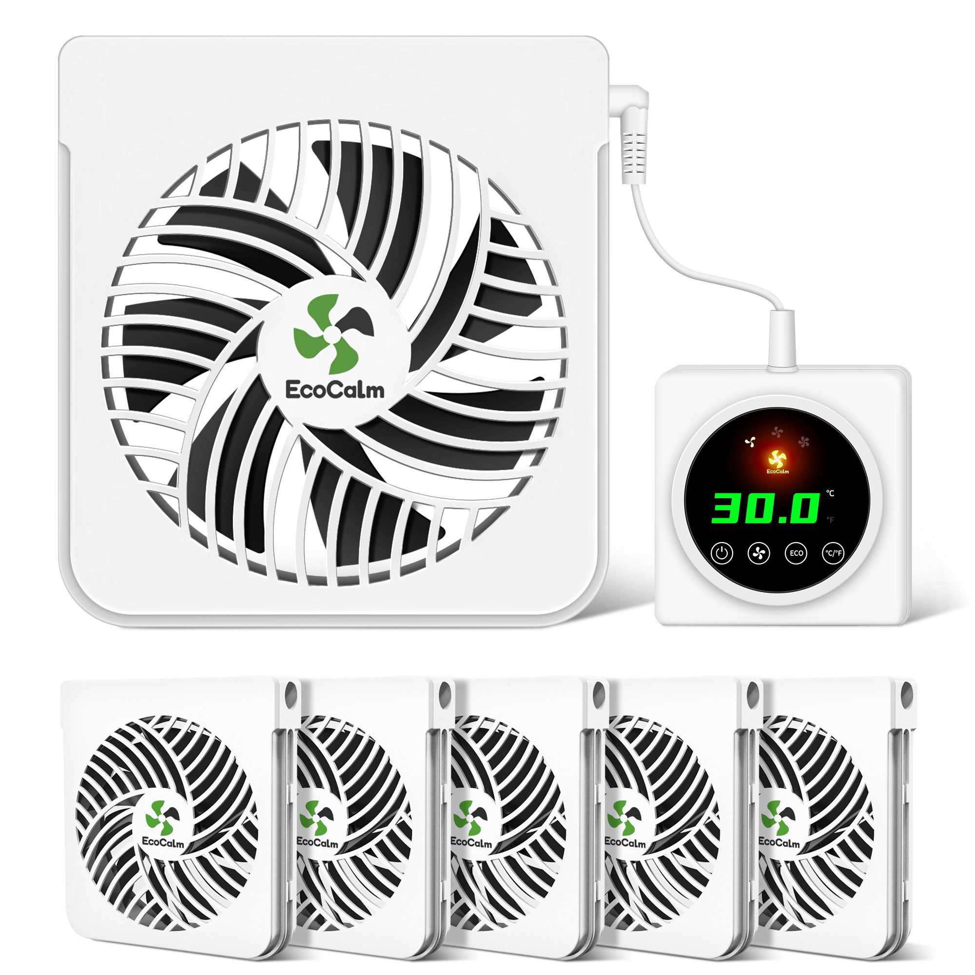 ecoCalm Heizkörperventilator 3/6 Lüfter mit Magnetbefestigung und Smart The günstig online kaufen