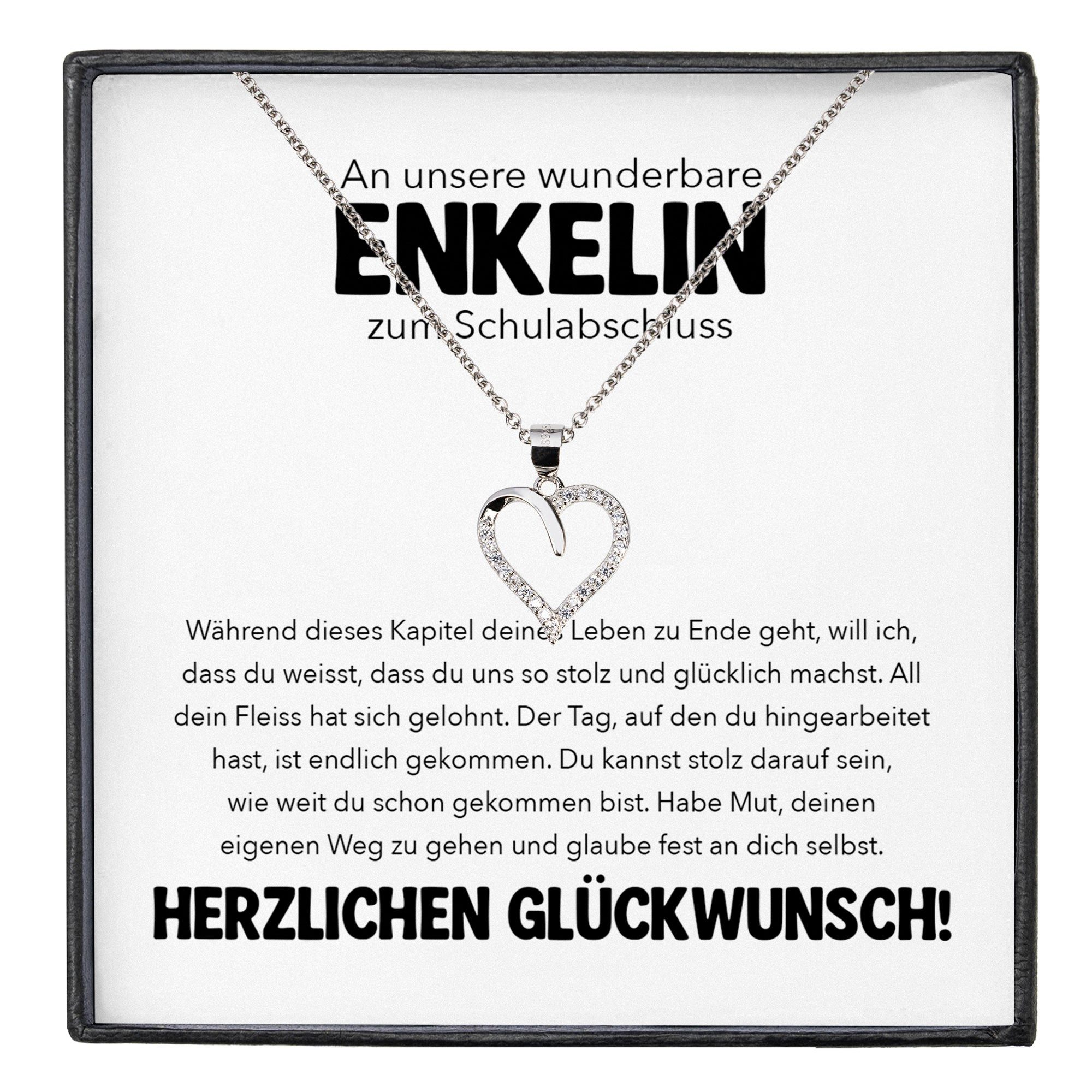 Schmuckset Enkelin Schulabschluss Geschenk Mädchen Schmuck Abitur Abifeier