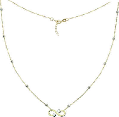 GoldDream Goldkette GoldDream Damen Colliers Halskette (Collier), Damen Colliers Halskette (Unendlich) 44cm bis 46cm, 333 Gelbgold - 8 K