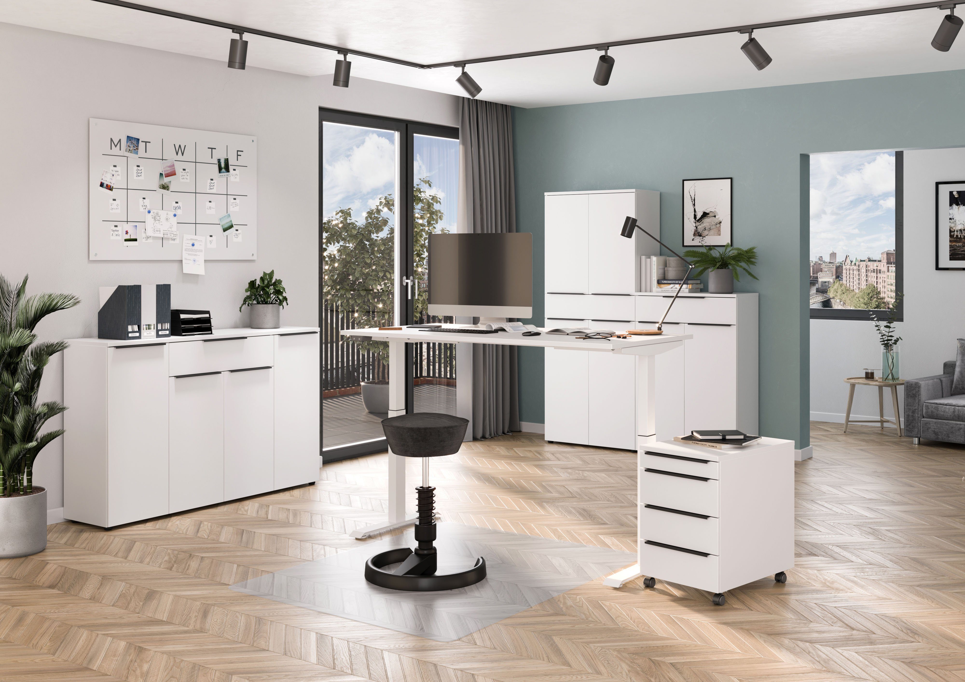 GERMANIA Sideboard "Mailand", Sideboard mit einer Schublade und 4 Türen, in günstig online kaufen