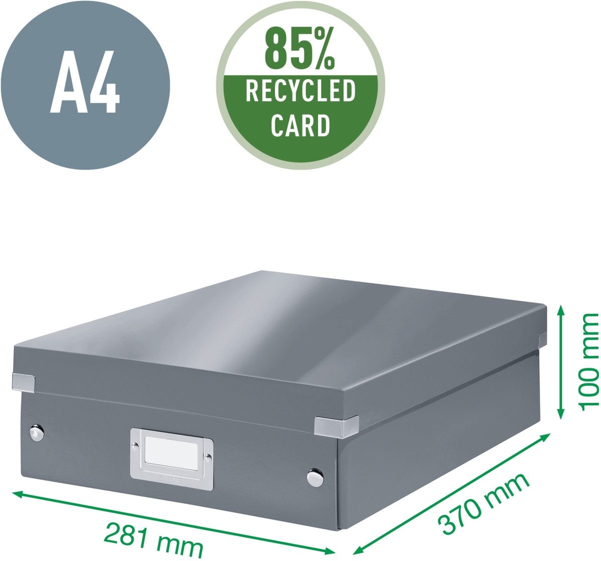 LEITZ Aufbewahrungsbox Organisationsbox Click & Store mittel rot