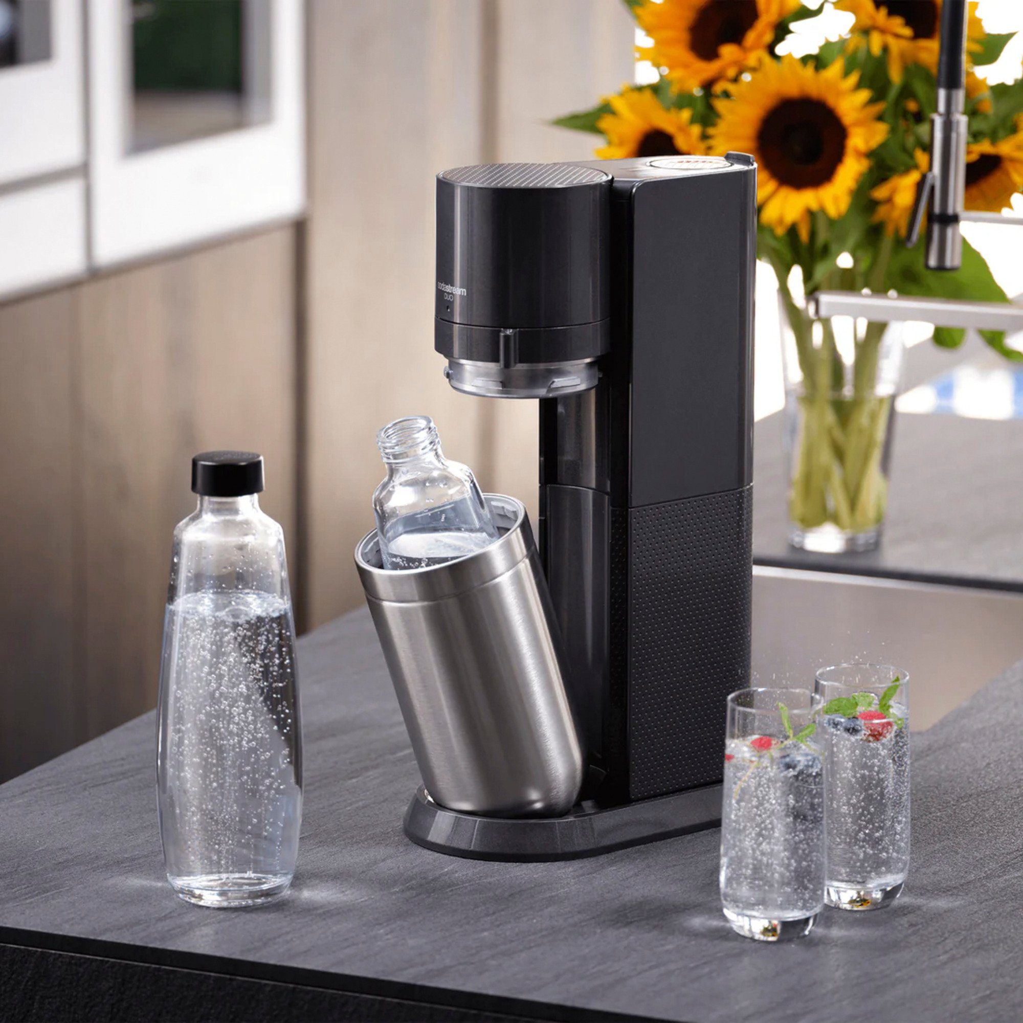 SodaStream Titan Kaffeebereiter Duo SodaStream Starter-Set Wassersprudler